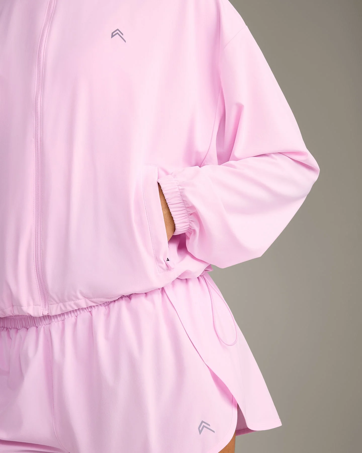 AirMove™ Jacket with Reflective Logo | Chalk Pink - Image 6