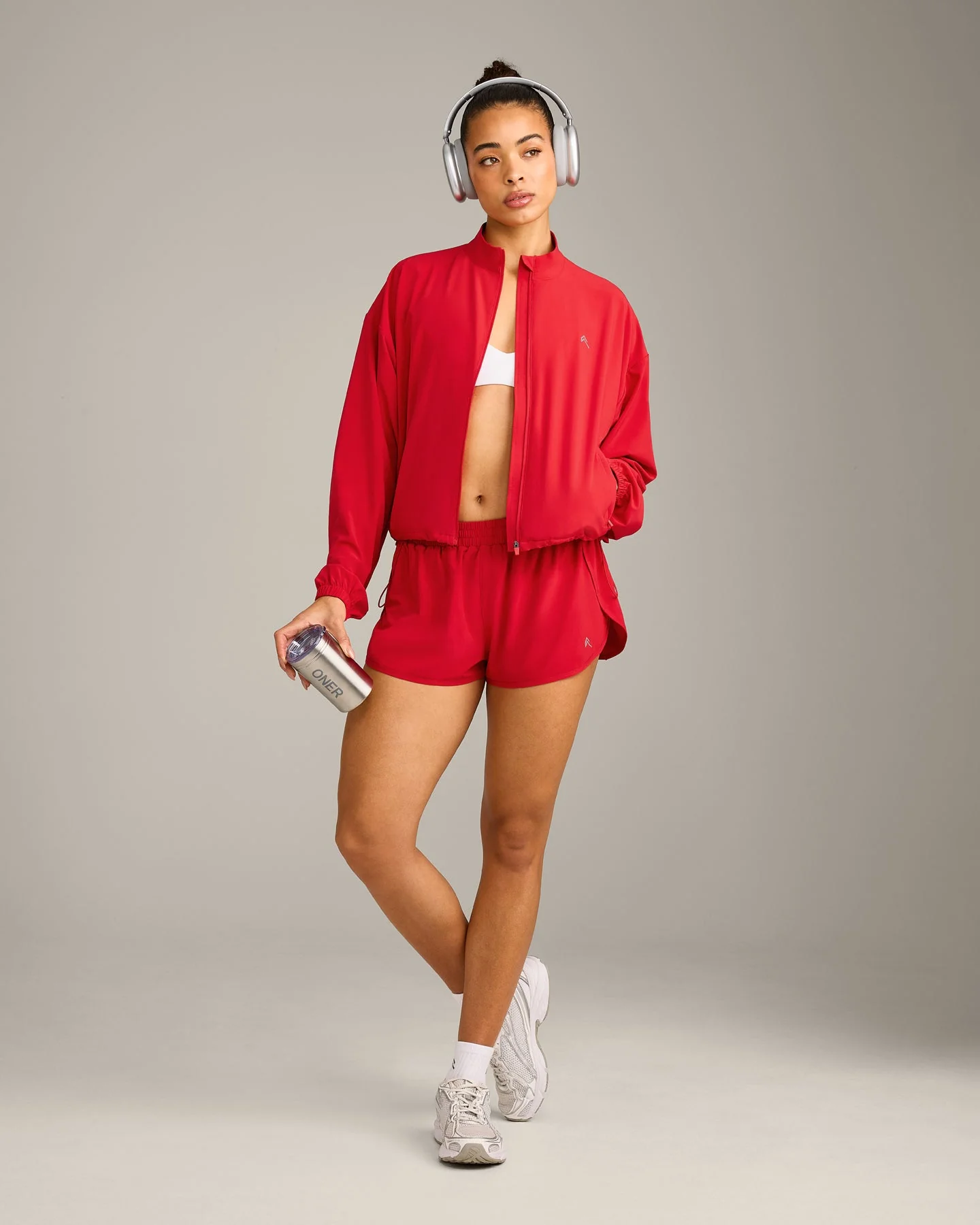 AirMove™ Jacket with Reflective Logo | Fiery Red - Image 3