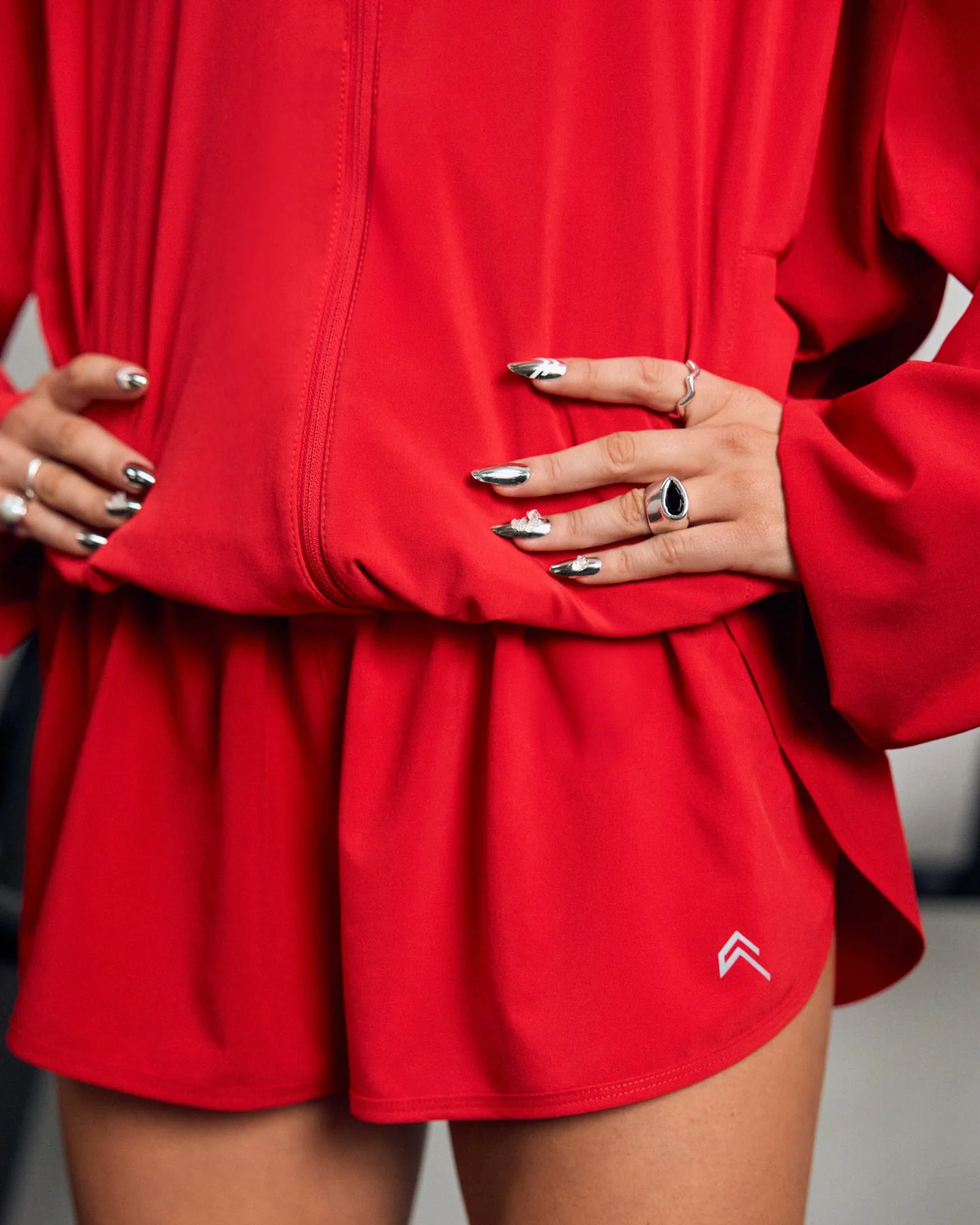 AirMove™ Lined Shorts 2" with Reflective Logo | Fiery Red - Image 5