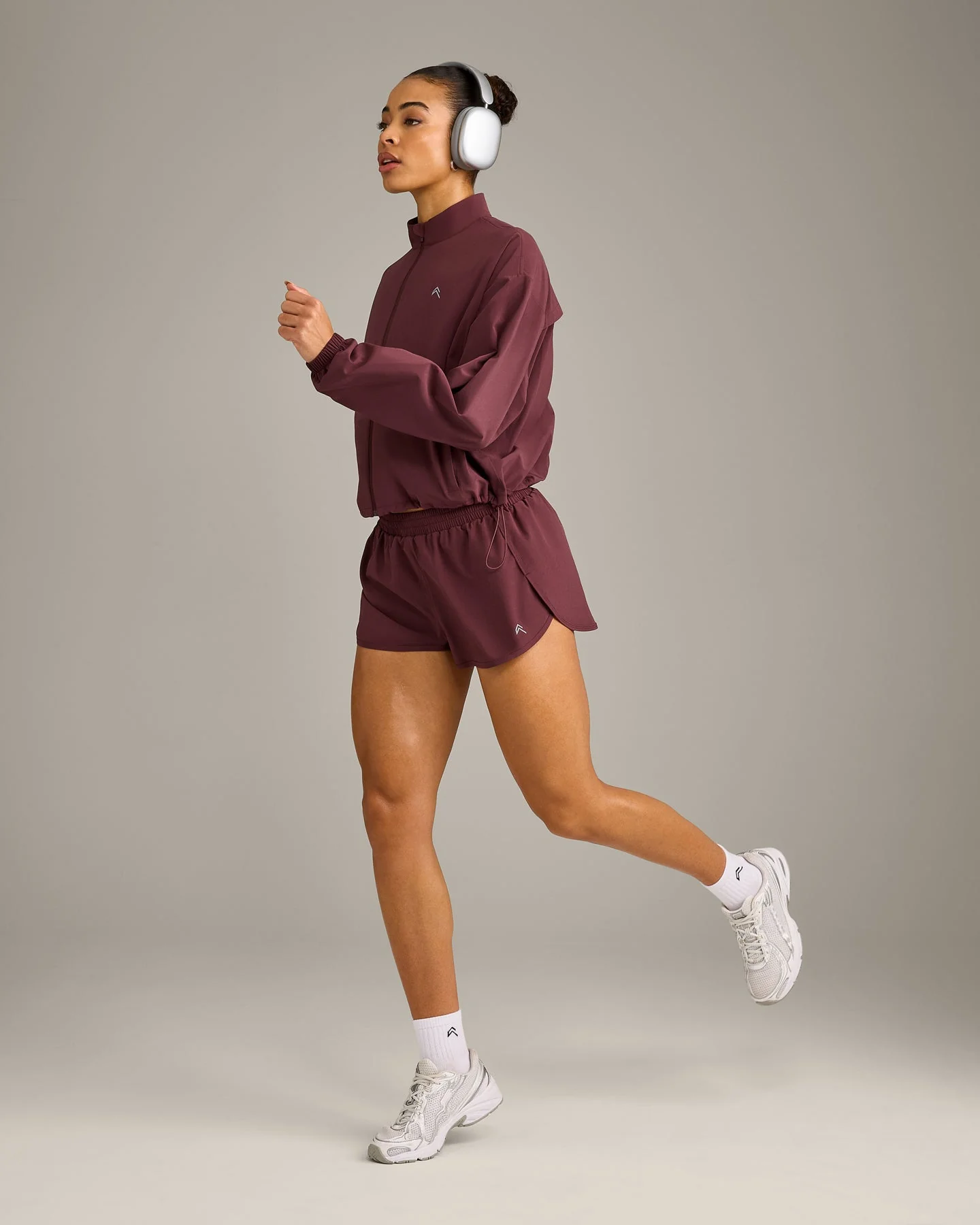 AirMove™ Lined Shorts 3" with Reflective Logo | Velvet Mocha - Image 3