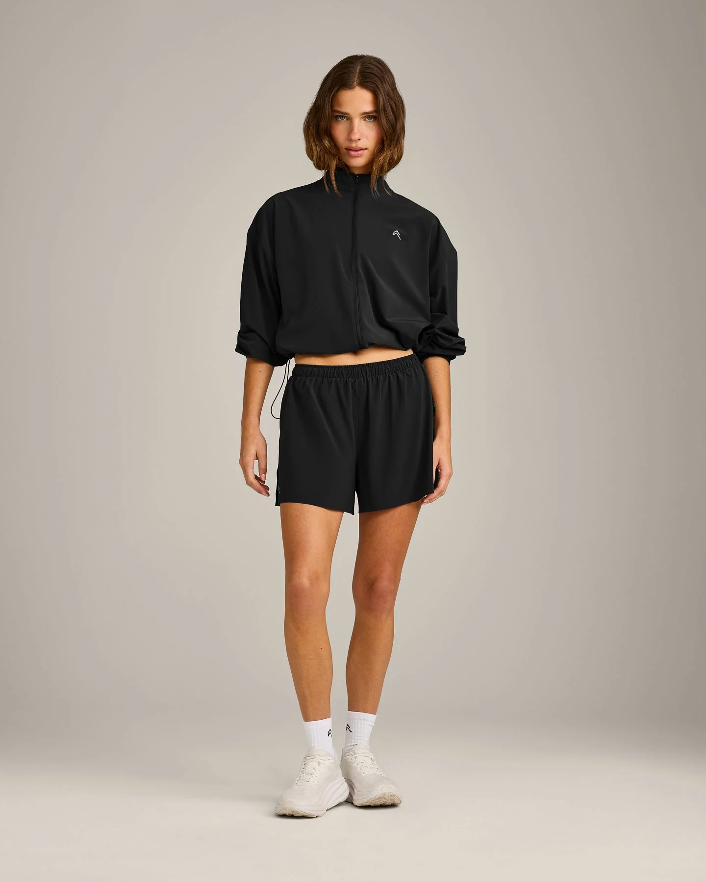 AirMove™ Lined Shorts 4" with Pocket and Reflective Logo | Black - Image 3