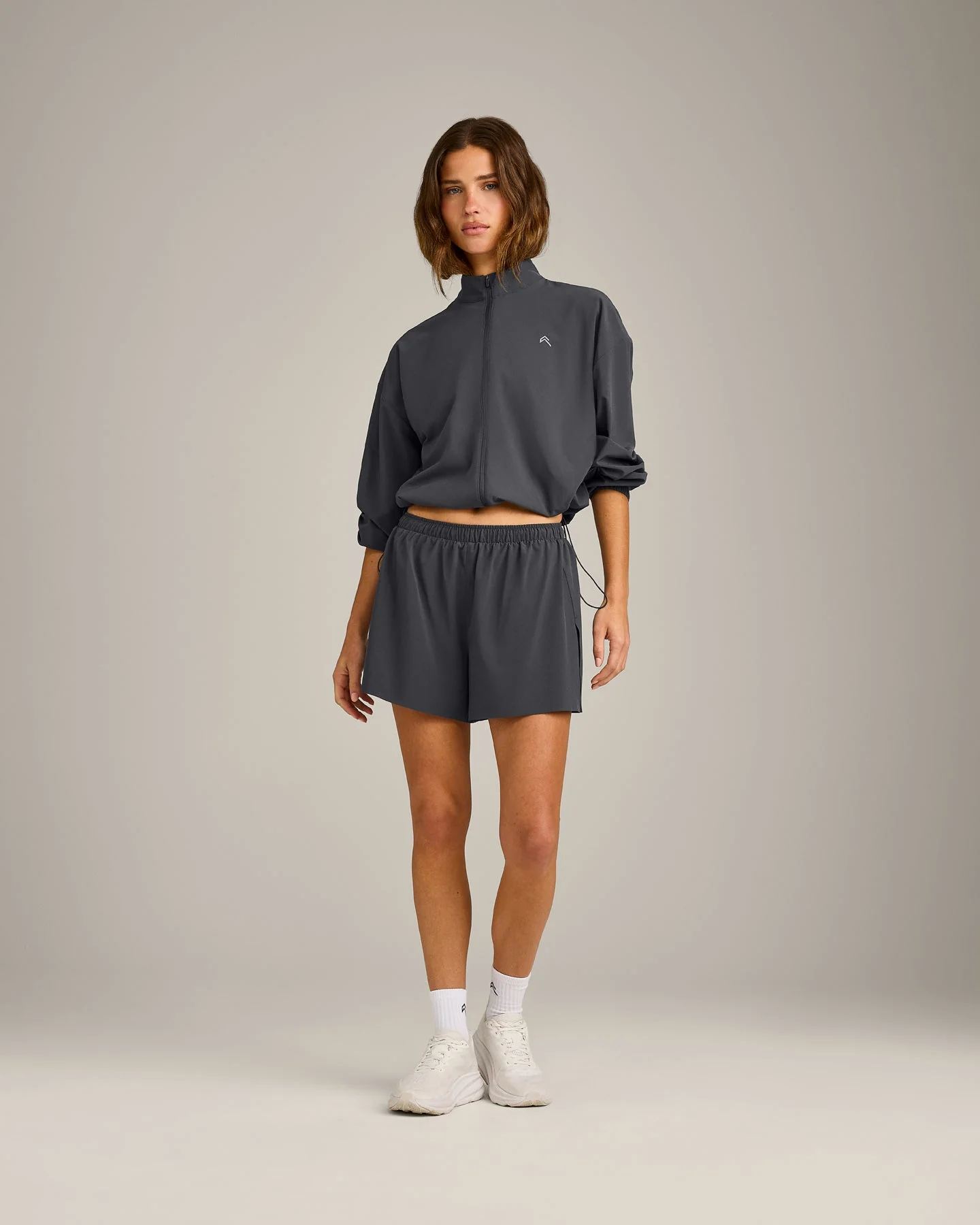 AirMove™ Lined Shorts 4" with Pocket and Reflective Logo | Coal - Image 3