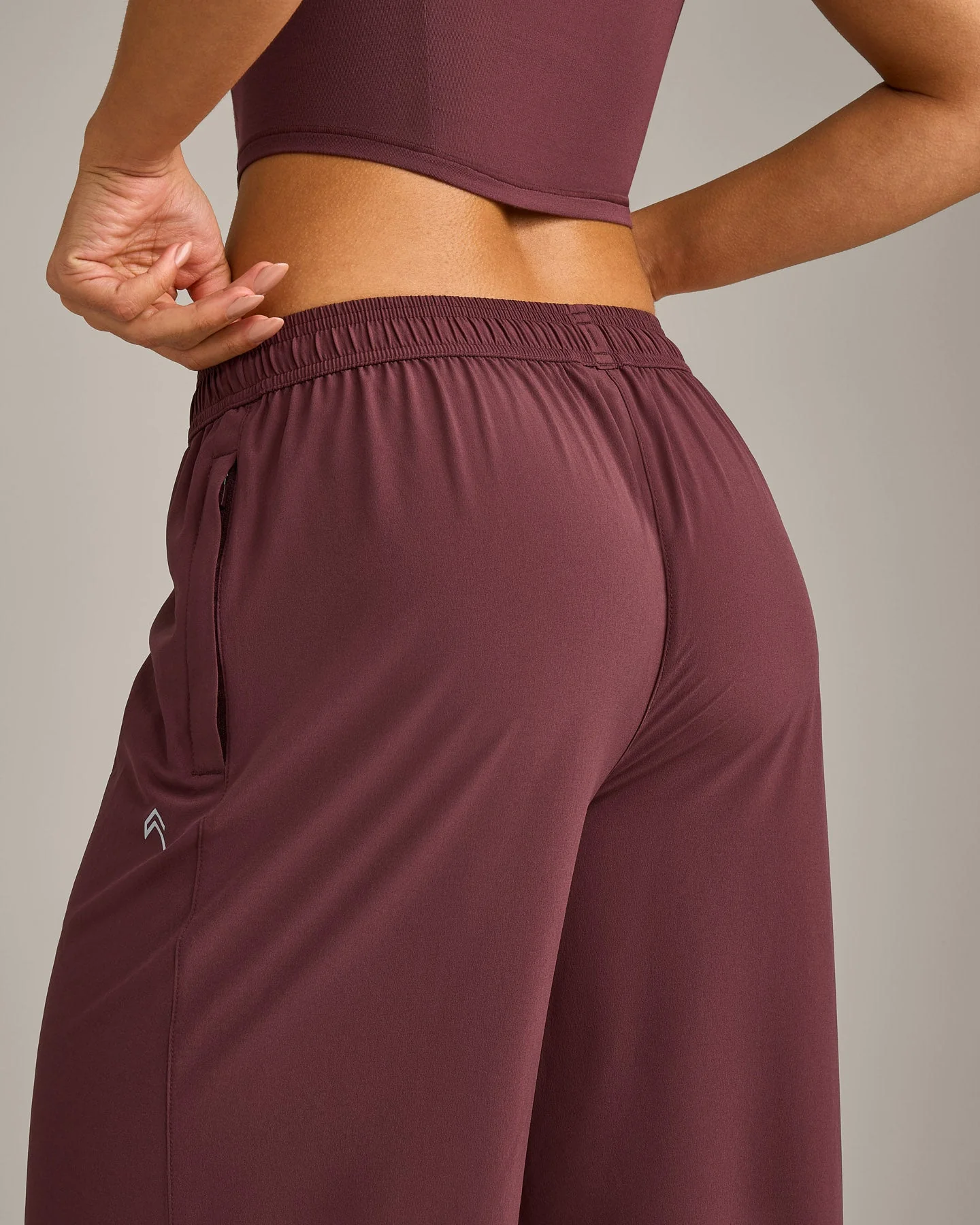 AirMove™ Straight Leg Pants with Reflective Logo | Velvet Mocha - Image 4