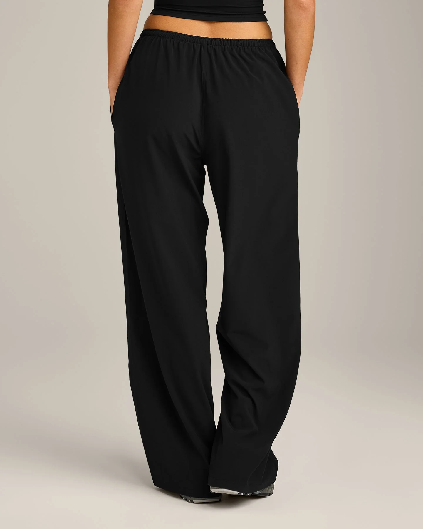 AirMove™ Wide Leg Trousers | Black - Image 2