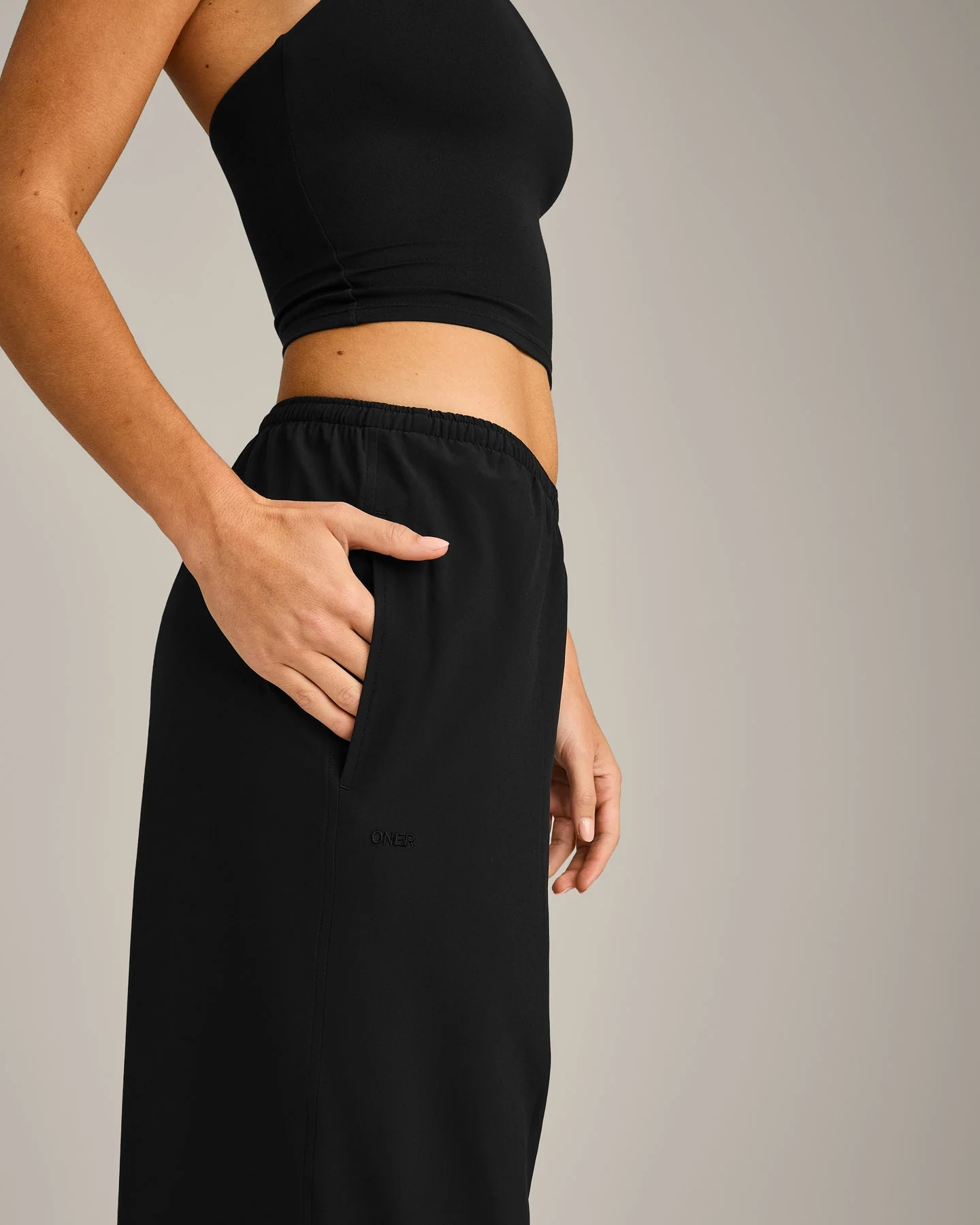 AirMove™ Wide Leg Trousers | Black - Image 4