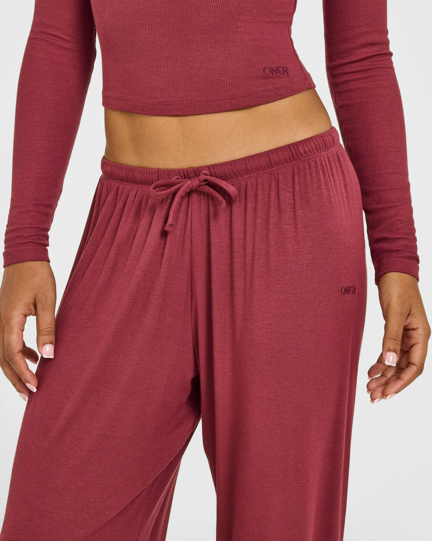 At Home Night Bottoms | Burnt Maroon Red - Image 4