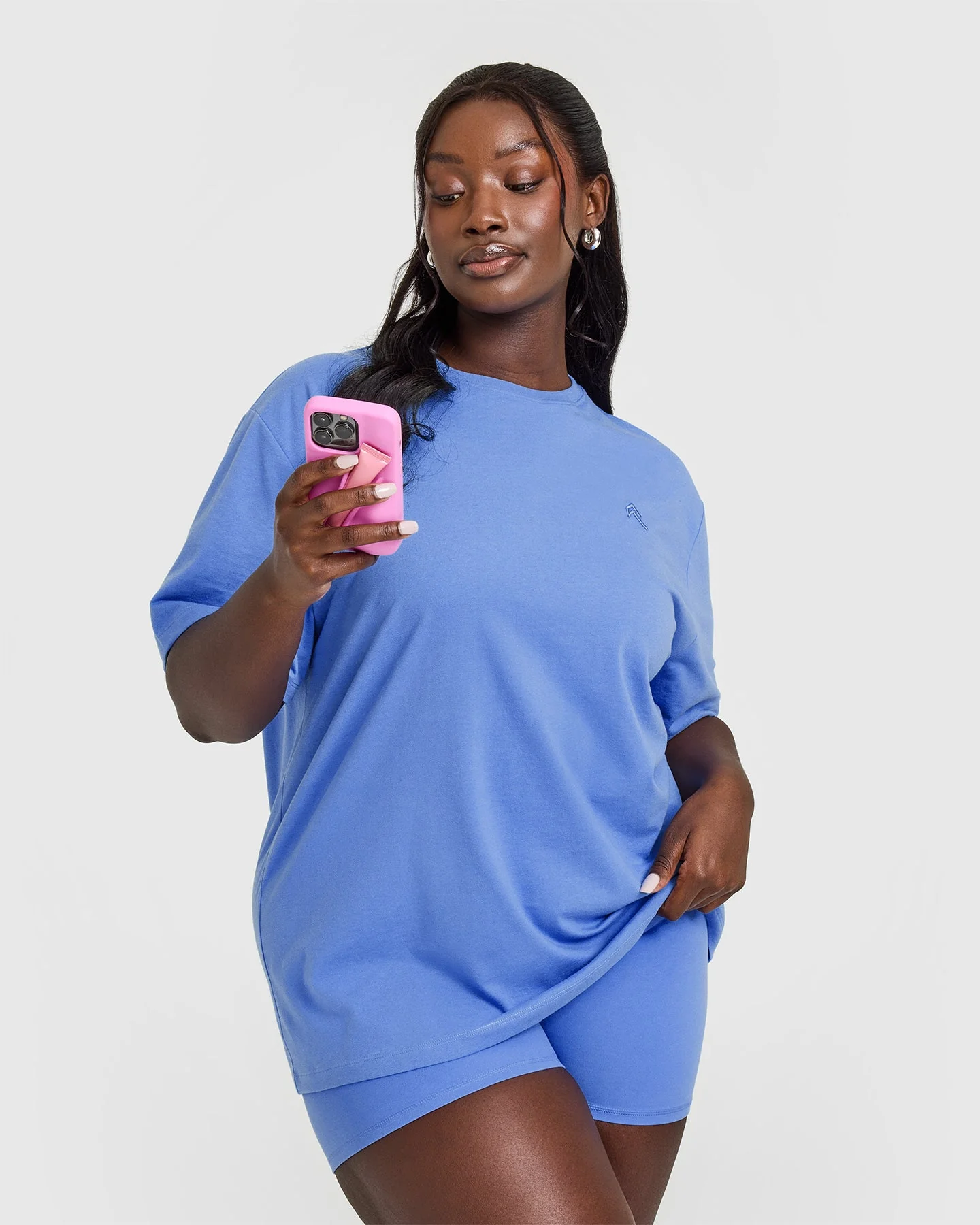 Classic Oversized Lightweight T-Shirt | Glaucous Blue - Image 5