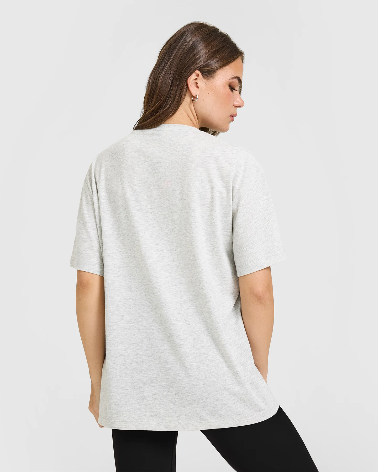 Classic Oversized Lightweight T-Shirt | Grey Marl - Image 2