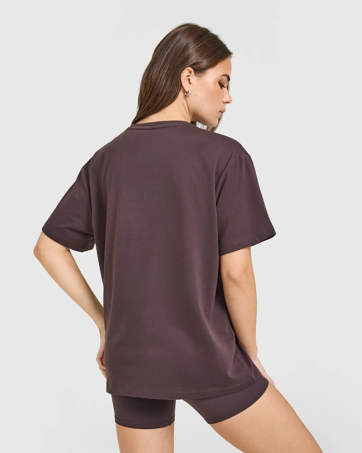 Classic Oversized Lightweight T-Shirt | Umber Brown - Image 2