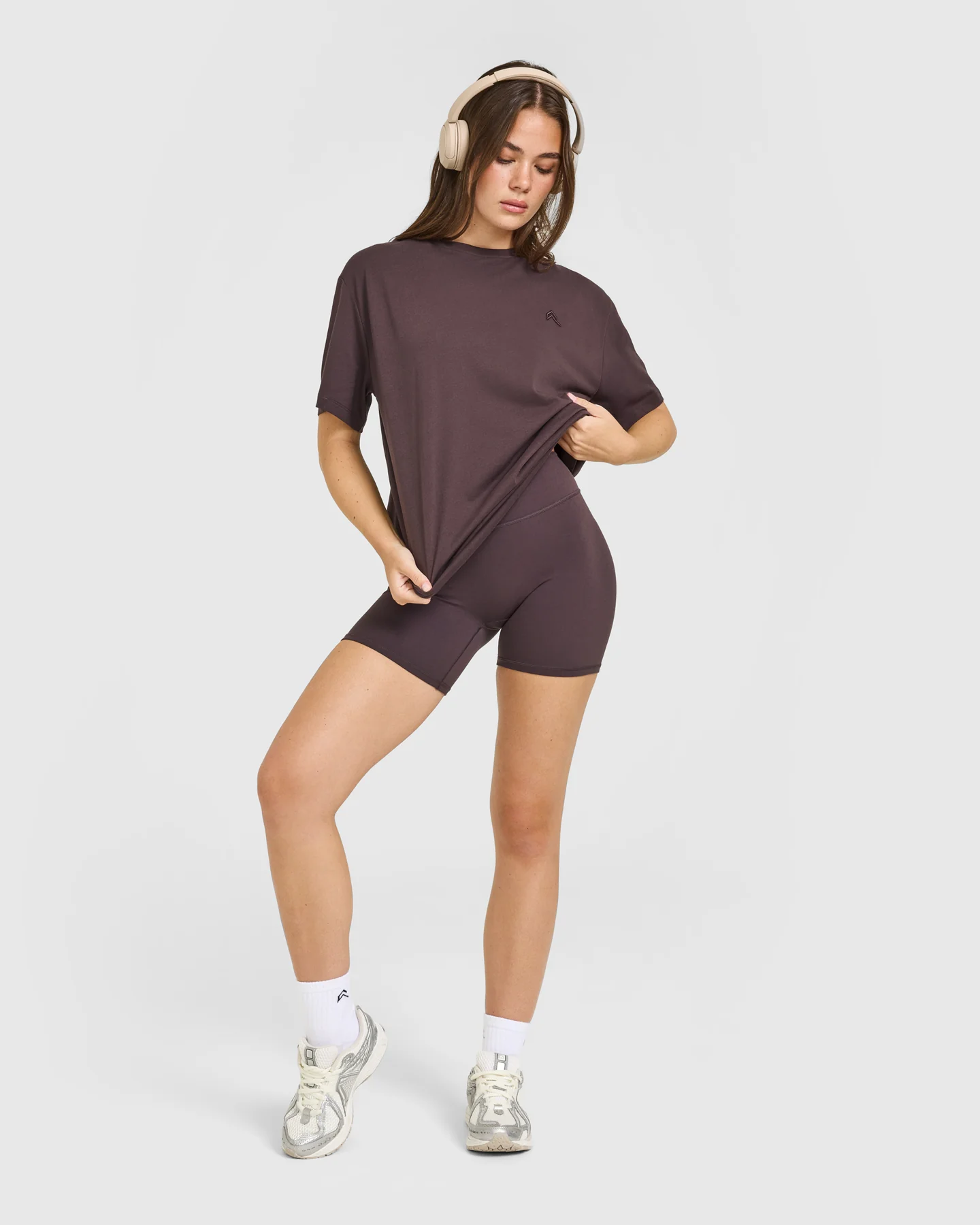 Classic Oversized Lightweight T-Shirt | Umber Brown - Image 3