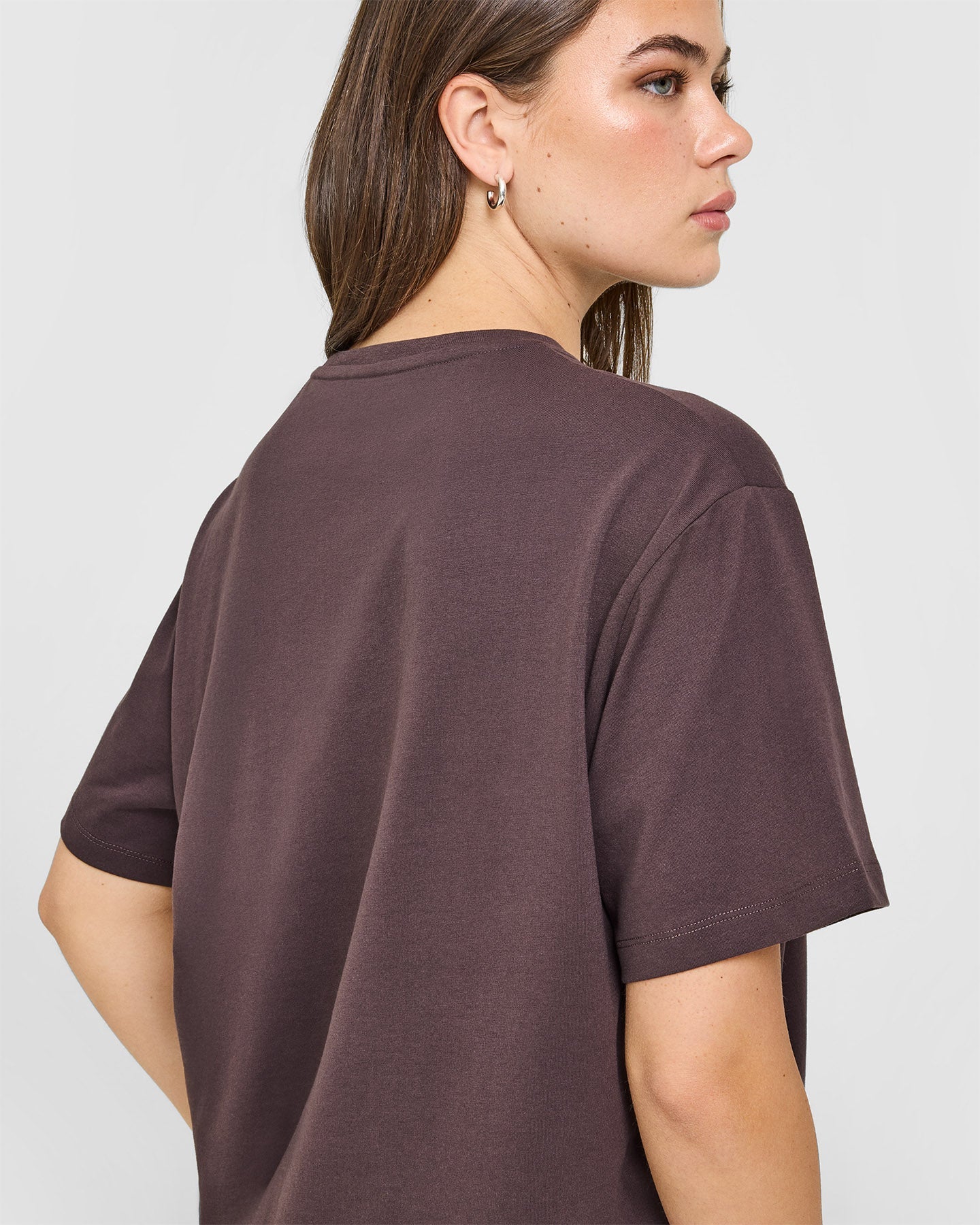 Classic Oversized Lightweight T-Shirt | Umber Brown - Image 4