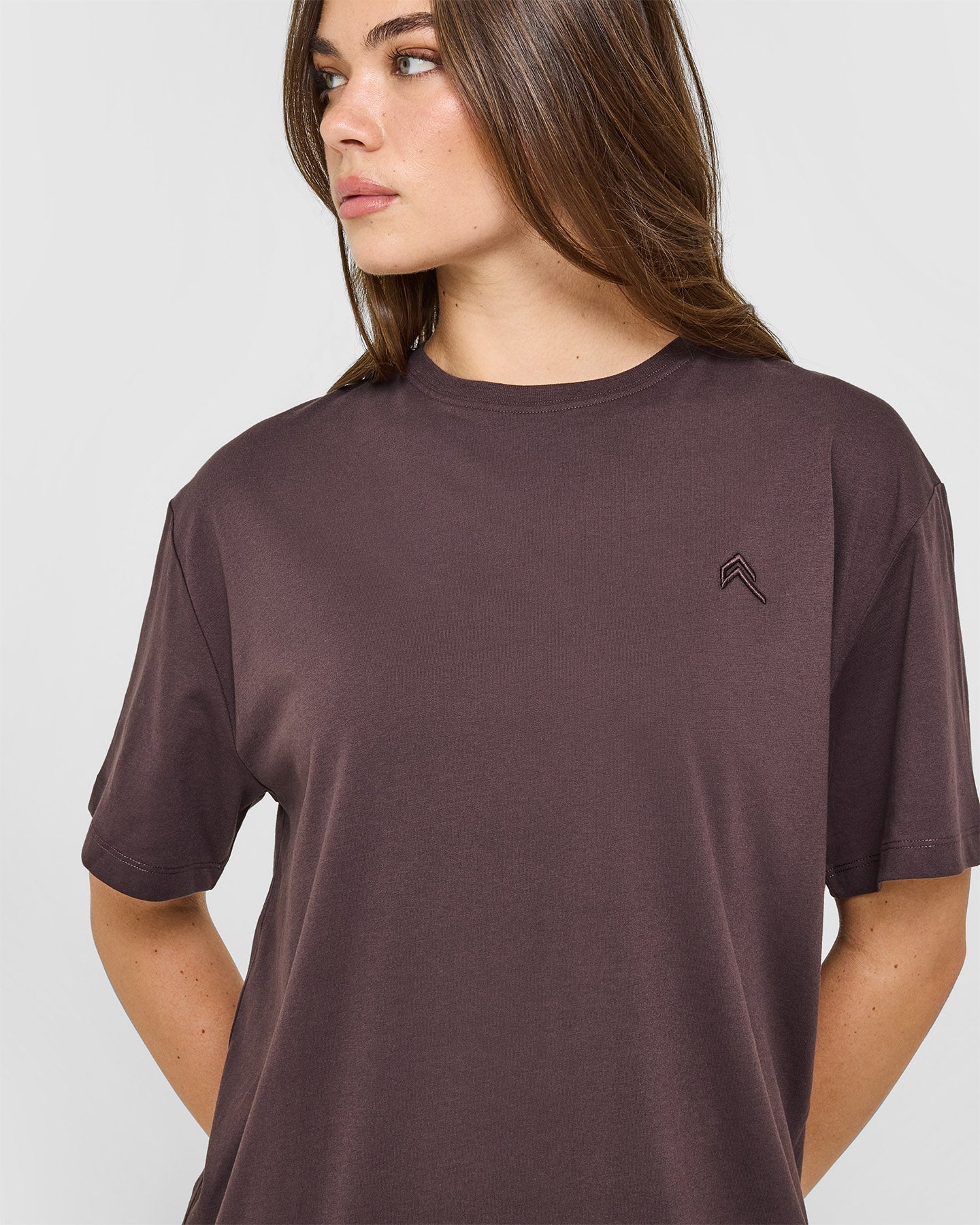 Classic Oversized Lightweight T-Shirt | Umber Brown - Image 5
