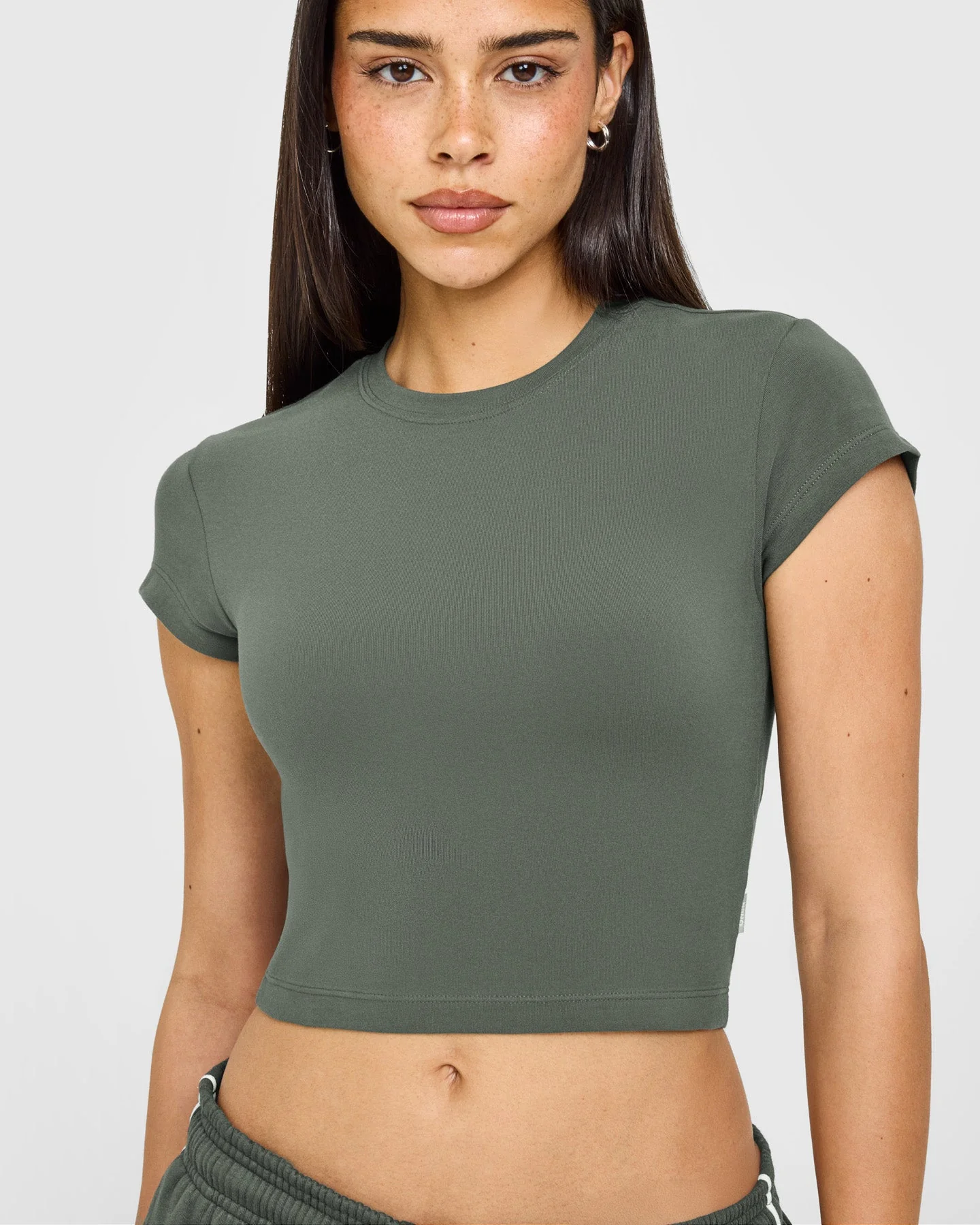 Cotton Baby T-Shirt | Dark Khaki - Image 5