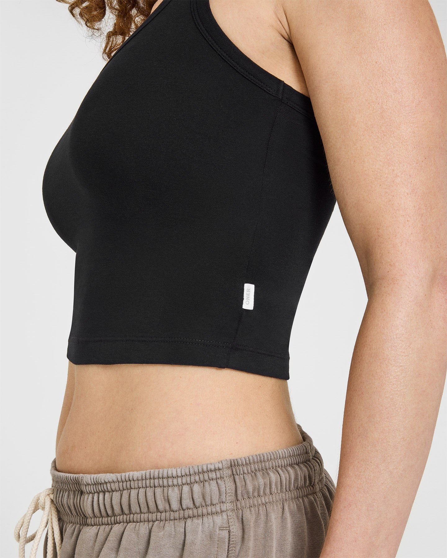 Cotton Fitted Mid Vest | Black - Image 5