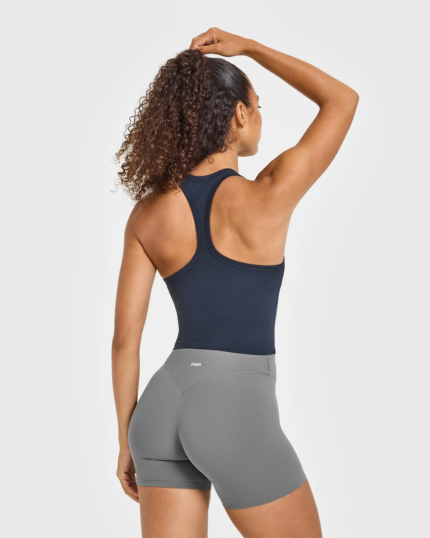 Cotton Fitted Mid Vest | True Blue - Image 2