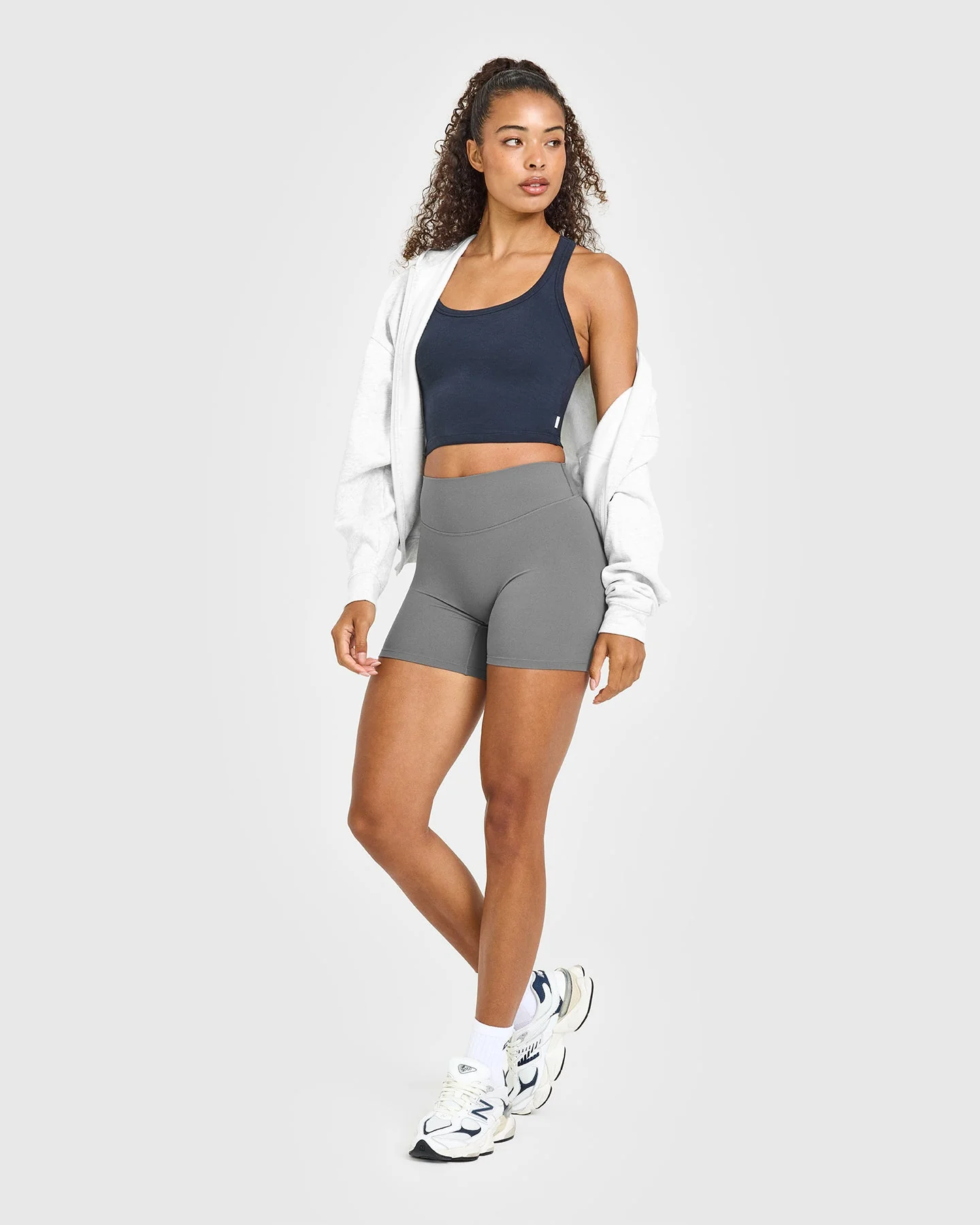 Cotton Fitted Mid Vest | True Blue - Image 3