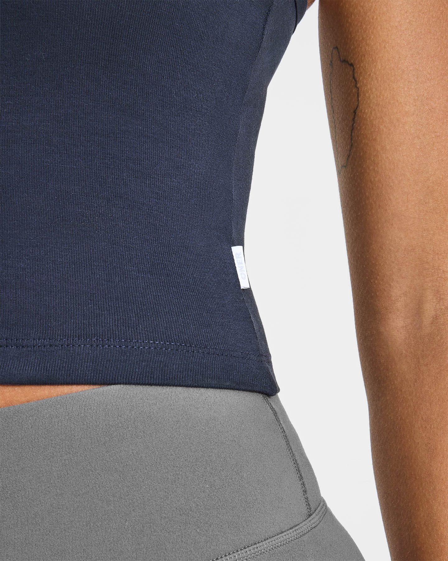 Cotton Fitted Mid Vest | True Blue - Image 4