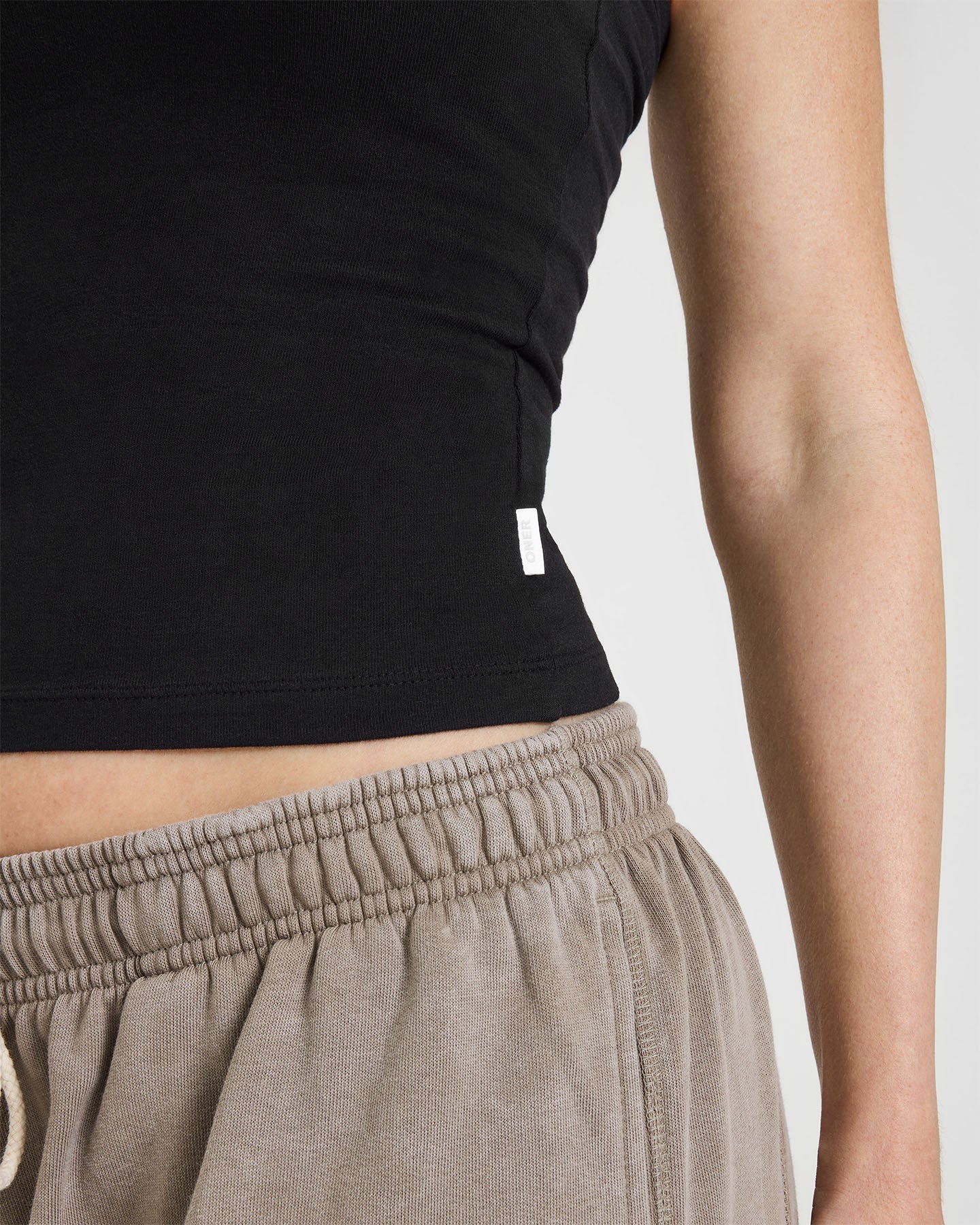 Cotton Fitted Vest | Black - Image 5