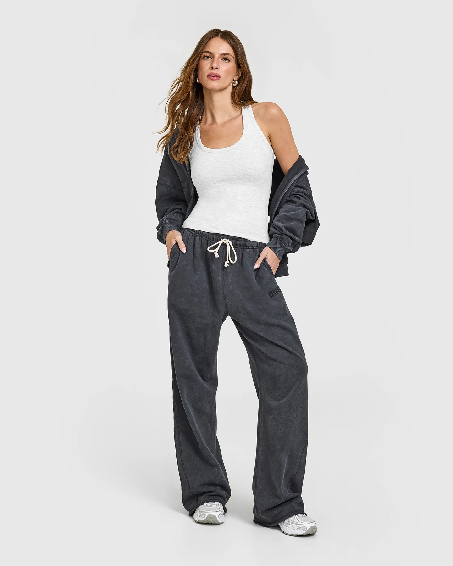 Cotton Fitted Vest | Light Grey Marl - Image 2