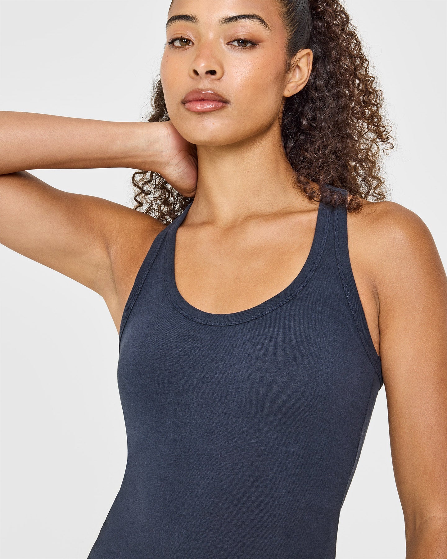 Cotton Fitted Vest | True Blue - Image 4