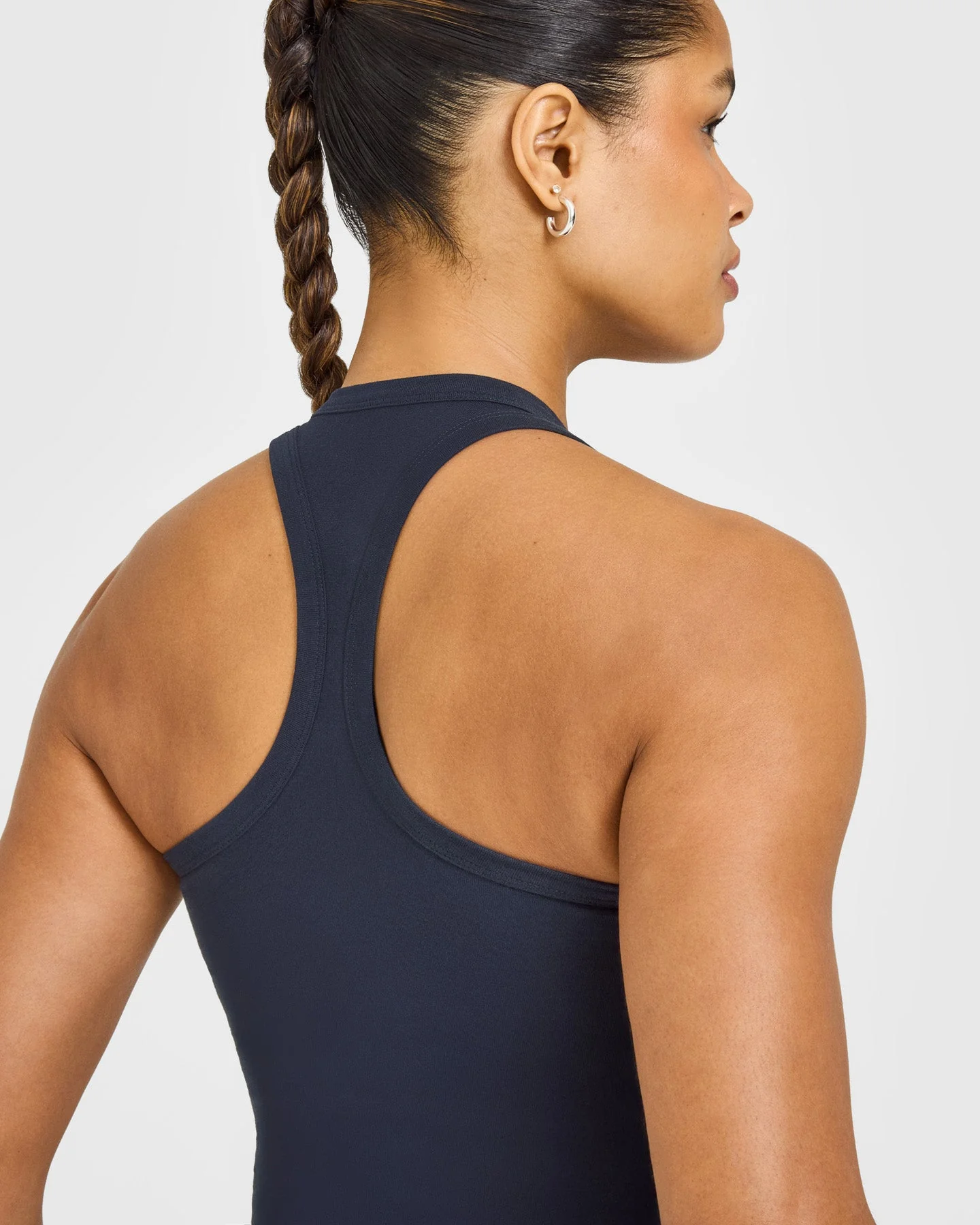 Cotton Fitted Vest with Grey Logo | True Blue - Image 4