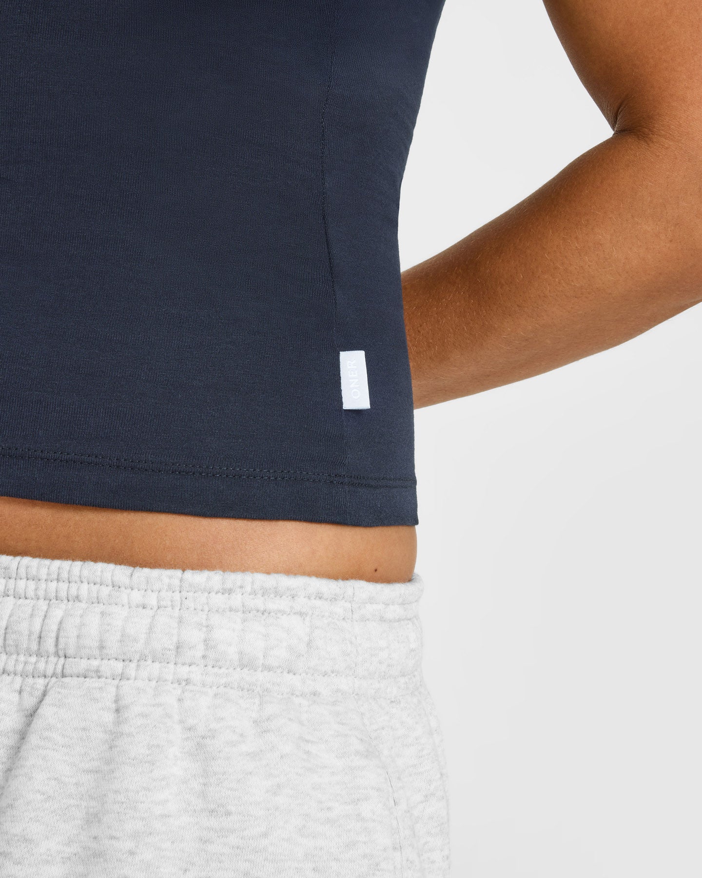 Cotton Fitted Vest with Grey Logo | True Blue - Image 5
