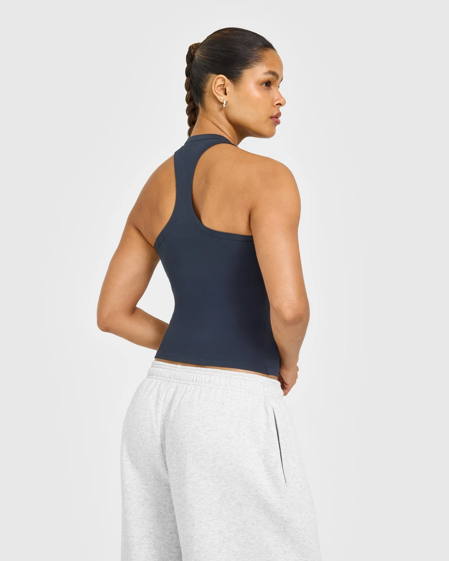 Cotton Fitted Vest with Grey Logo | True Blue - Image 6