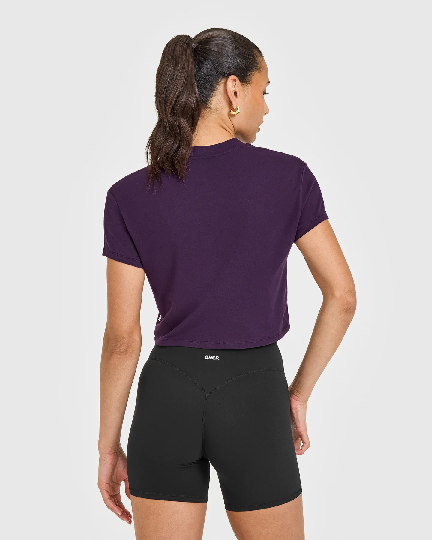 Cotton Relaxed T-Shirt | Blackberry Purple - Image 2