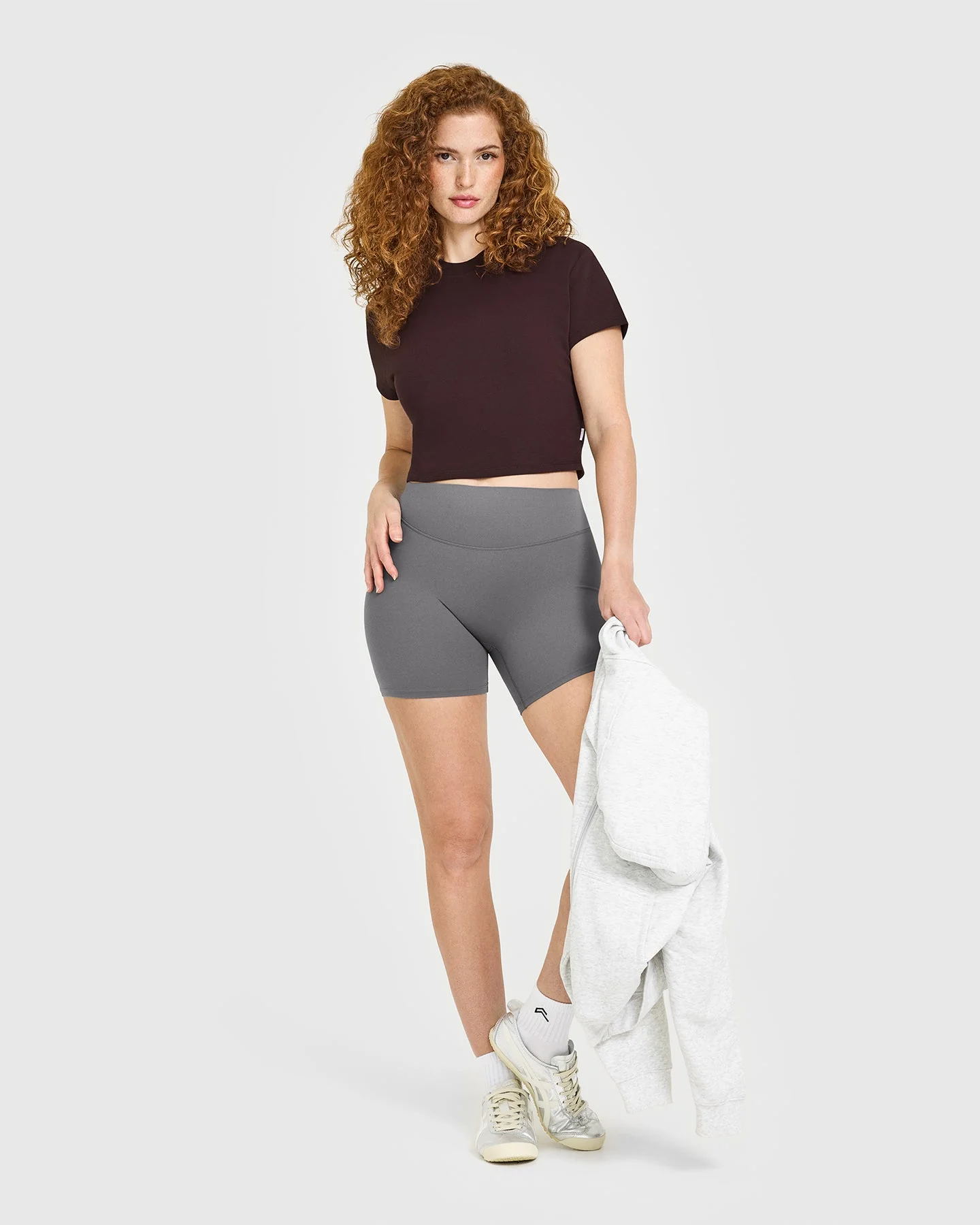 Cotton Relaxed T-Shirt | Plum Brown - Image 3