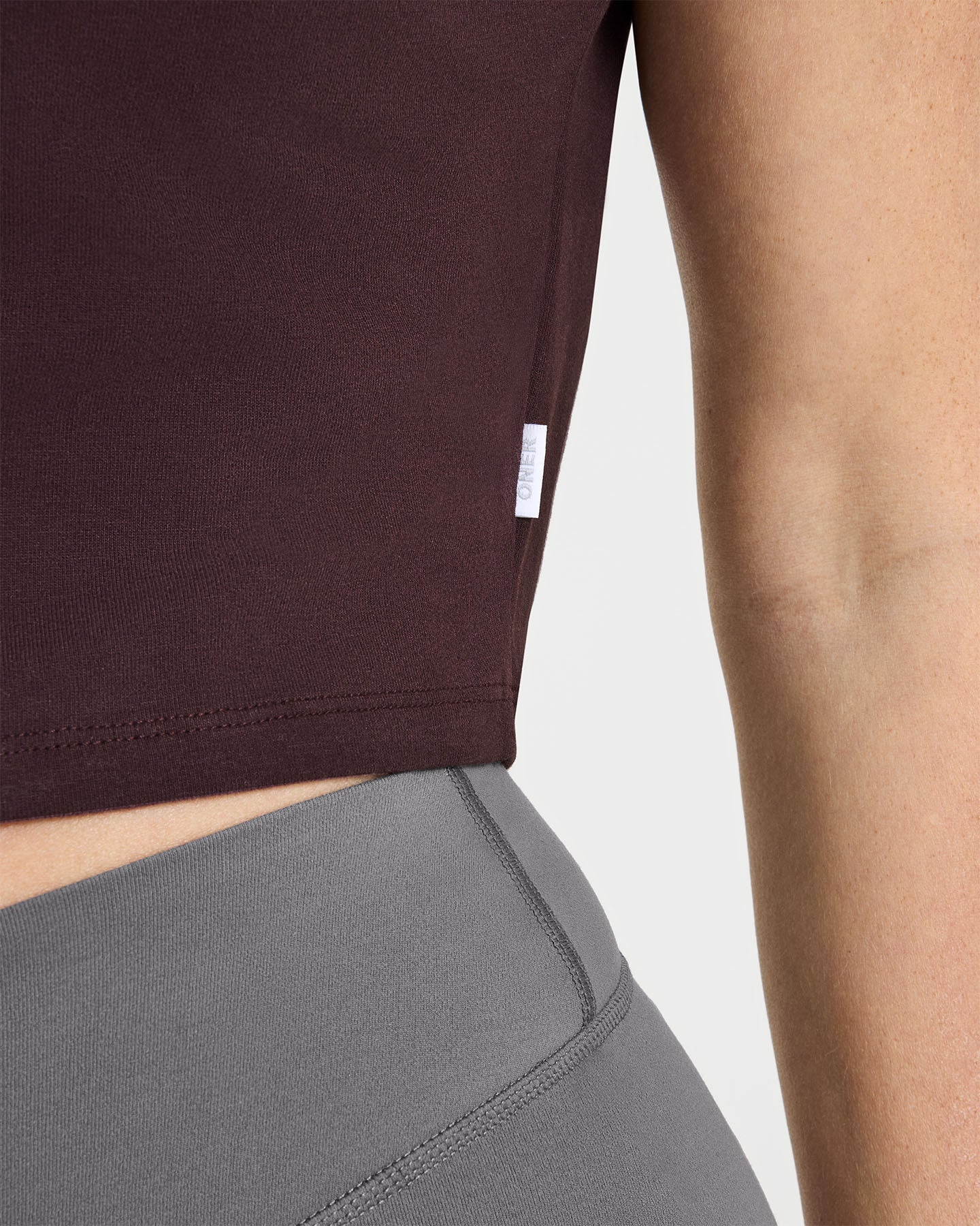 Cotton Relaxed T-Shirt | Plum Brown - Image 4
