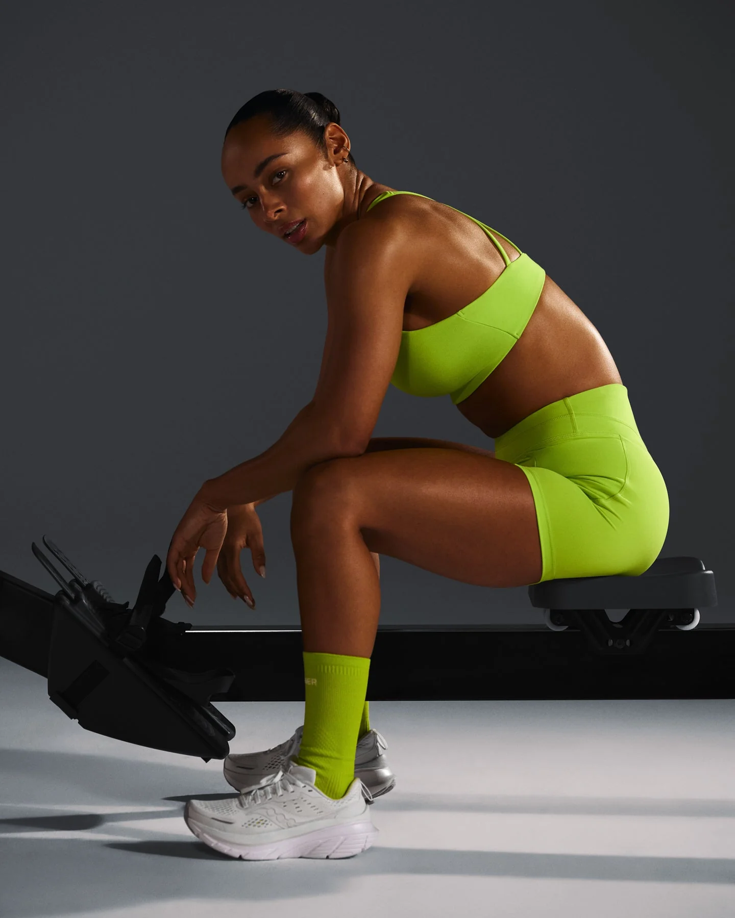Crew Running Socks 1 Pack | Charged Lime Green - Image 4