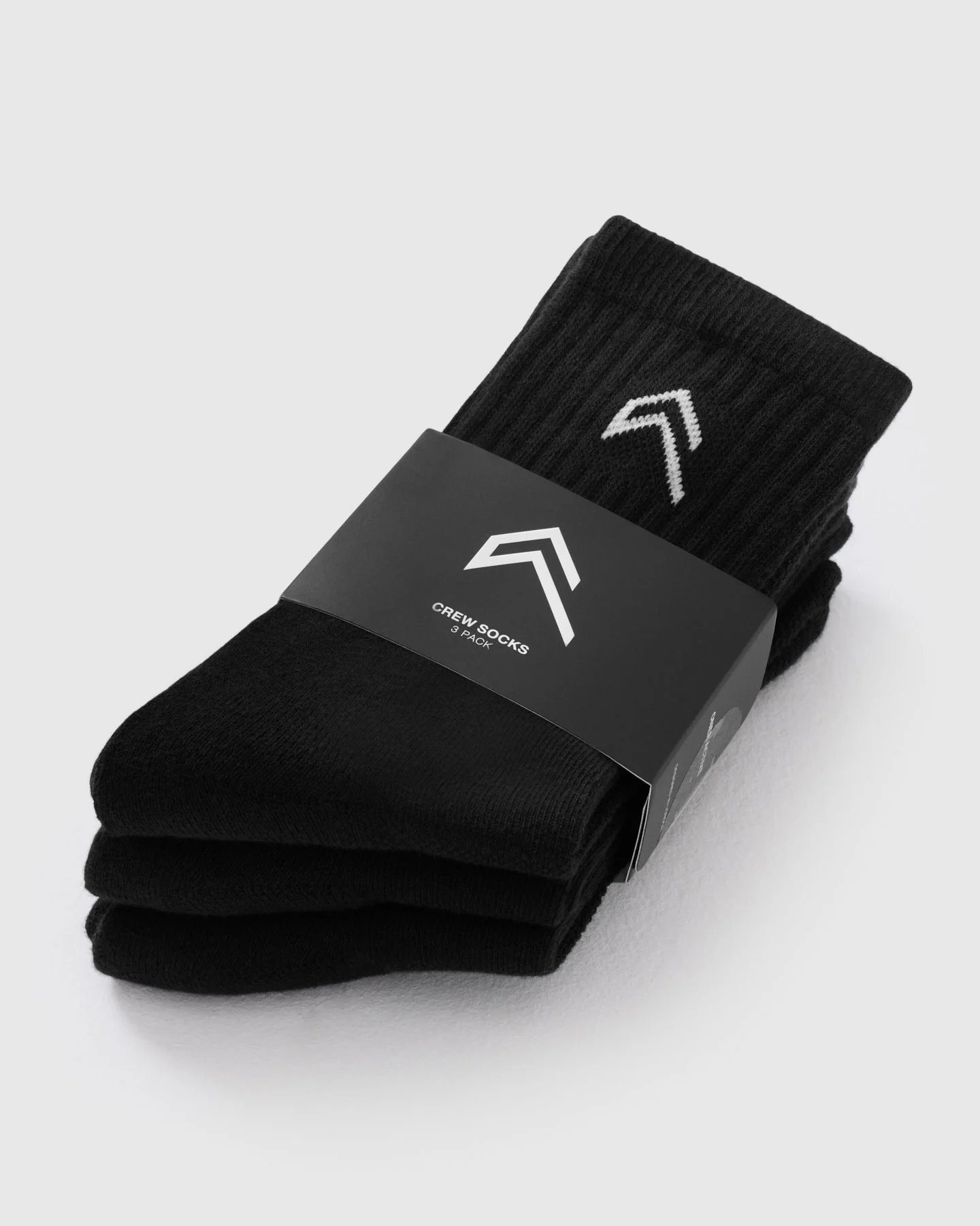Crew Socks 3 Pack | Black - Image 5