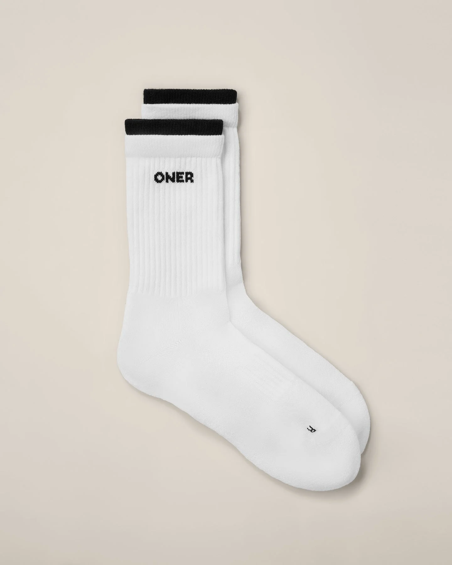 Double Layer Crew Socks 2 Pack | White - Image 2