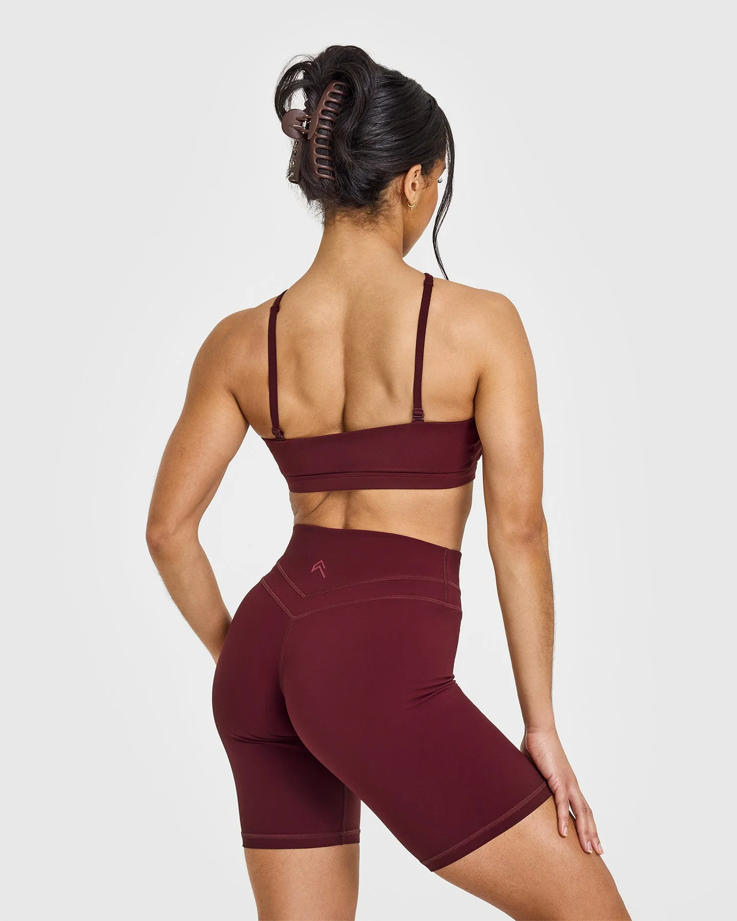 EasyLift™ Multi Way Bandeau Bralette with White Logo | Rosewood - Image 2