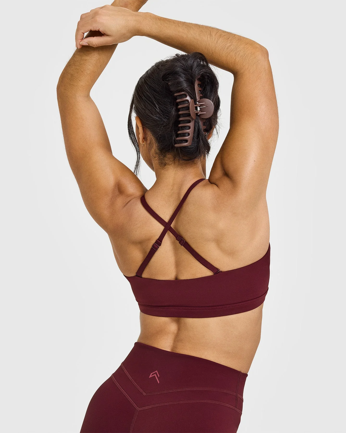 EasyLift™ Multi Way Bandeau Bralette with White Logo | Rosewood - Image 5
