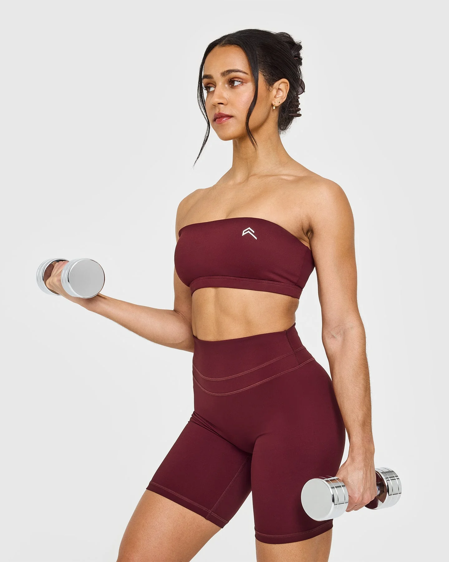 EasyLift™ Multi Way Bandeau Bralette with White Logo | Rosewood - Image 6