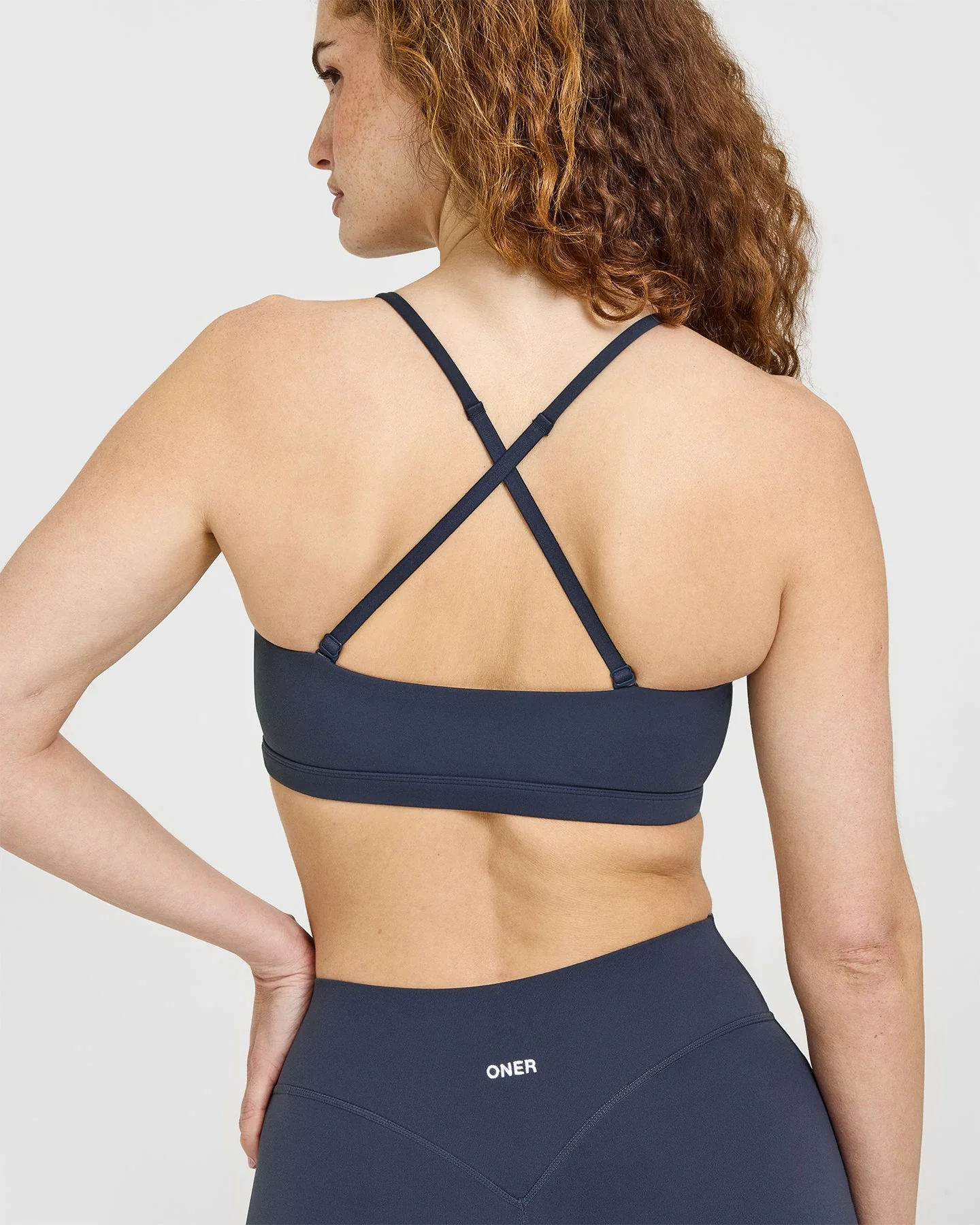 EasyLift™ Multi Way Bandeau Bralette with White Logo | True Blue - Image 6