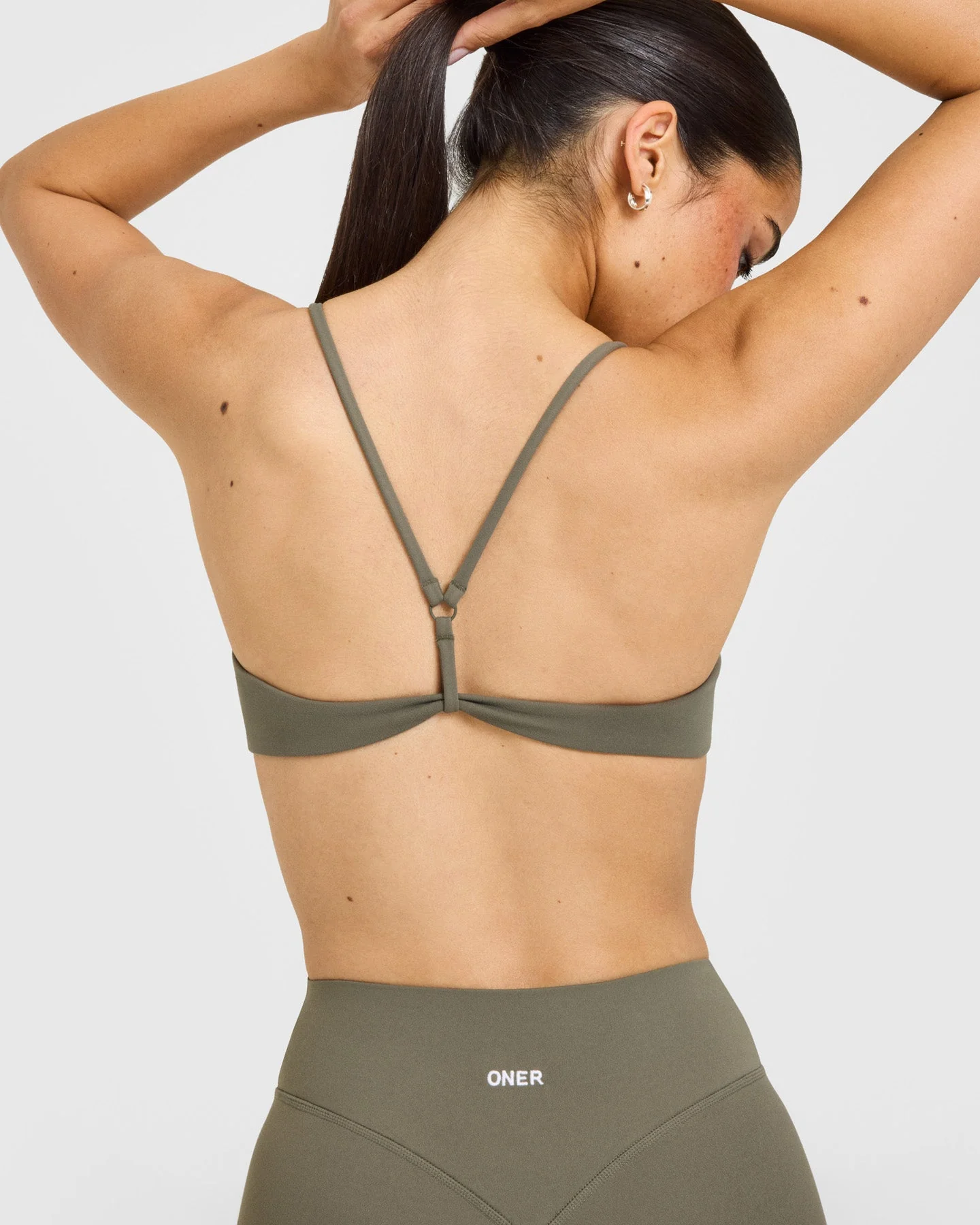 EasyLift™ Ultra Minimal Bralette with White Logo | Alpine Green - Image 5