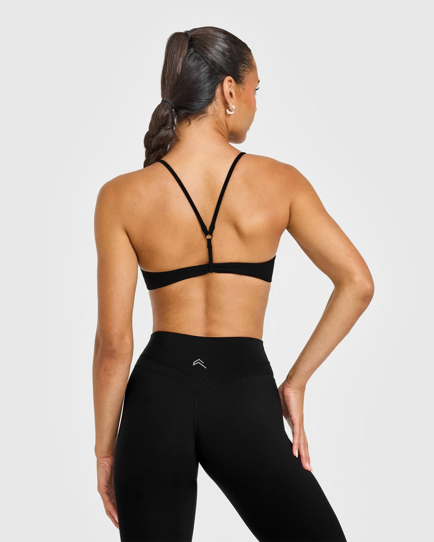 EasyLift™ Ultra Minimal Bralette with White Logo | Black - Image 5