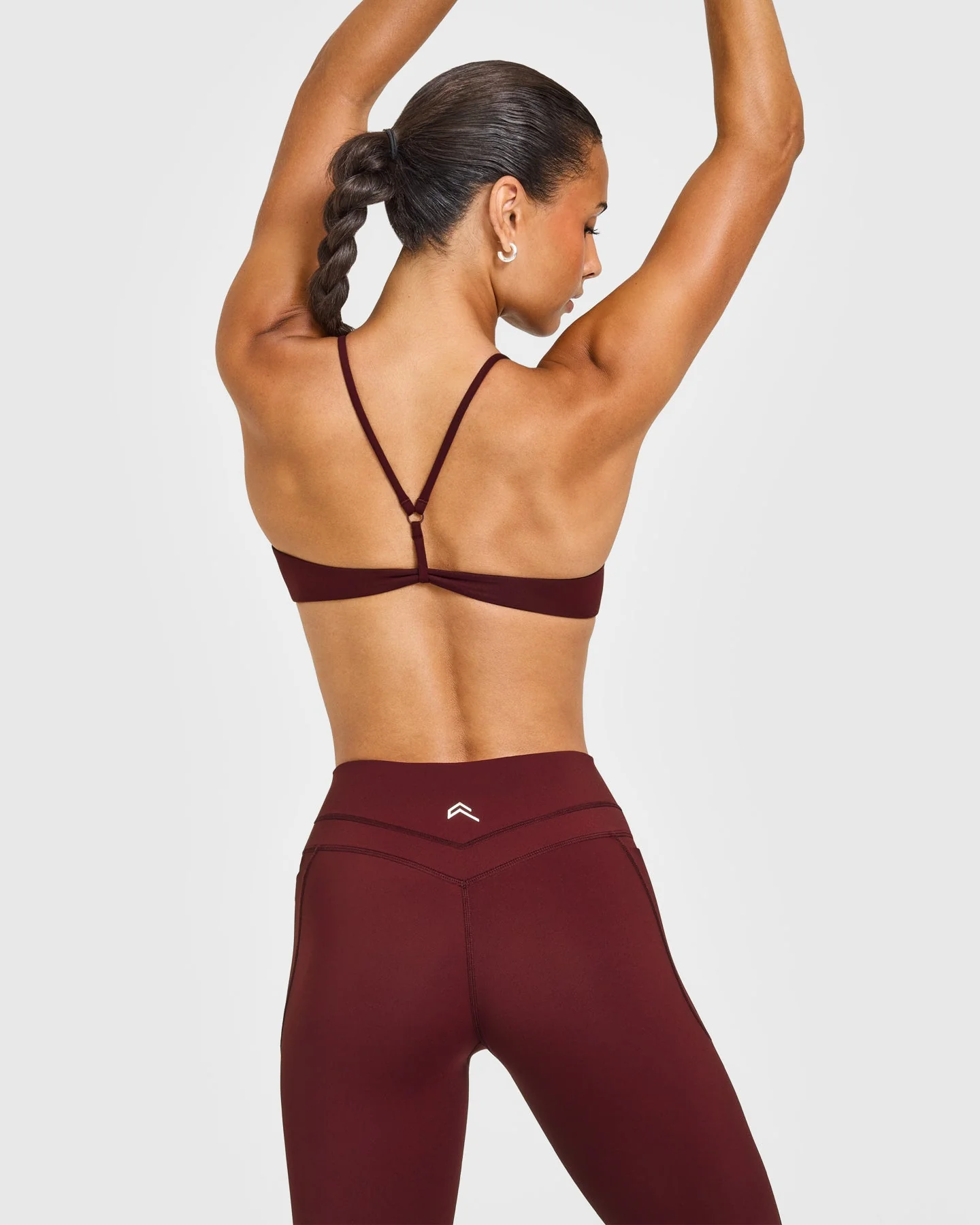 EasyLift™ Ultra Minimal Bralette with White Logo | Rosewood - Image 5