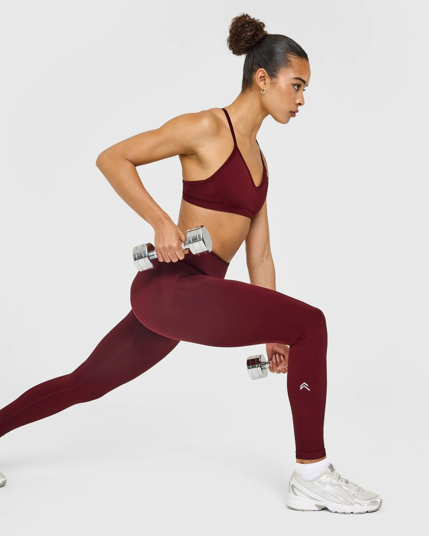 EnhanceLift™ Seamless Leggings with White Logo | Rosewood - Image 6