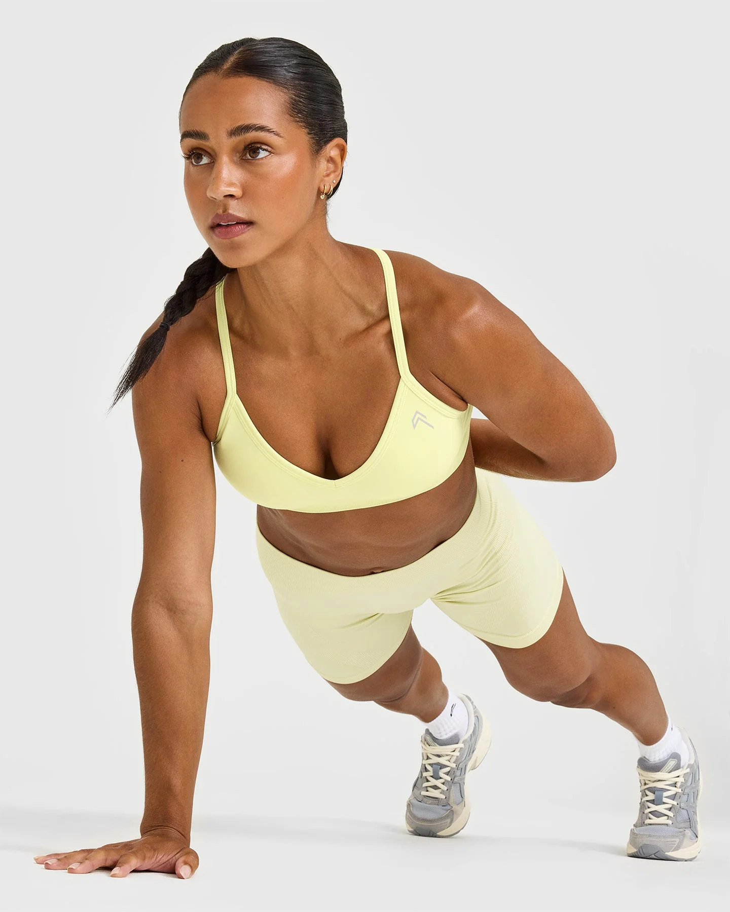 EnhanceLift™ Seamless Strappy Sports Bra | Pastel Yellow - Image 3
