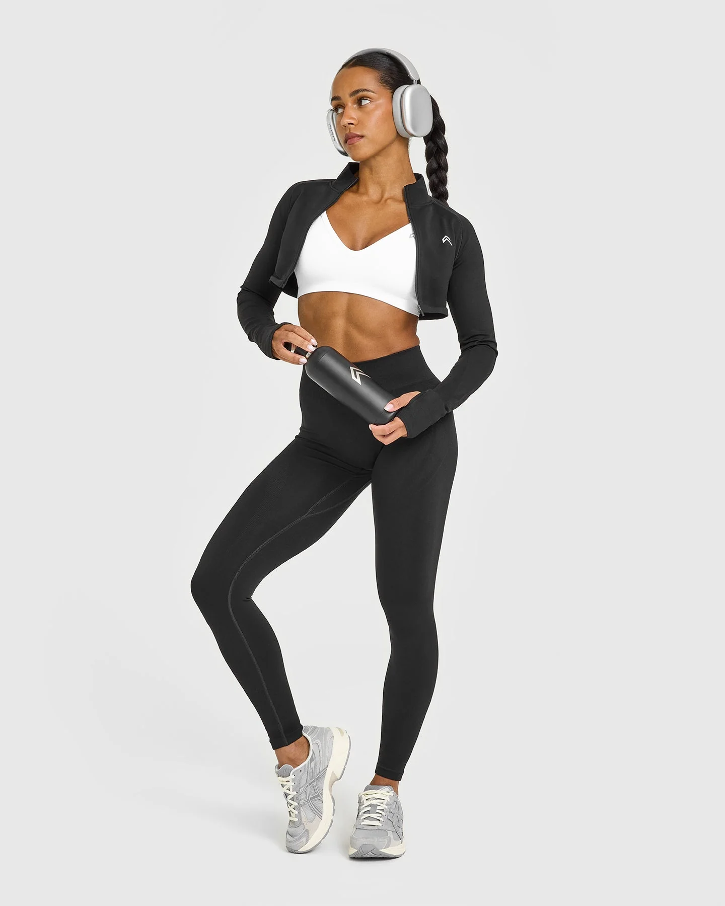 EnhanceLift™ Seamless Strappy Sports Bra | White - Image 3