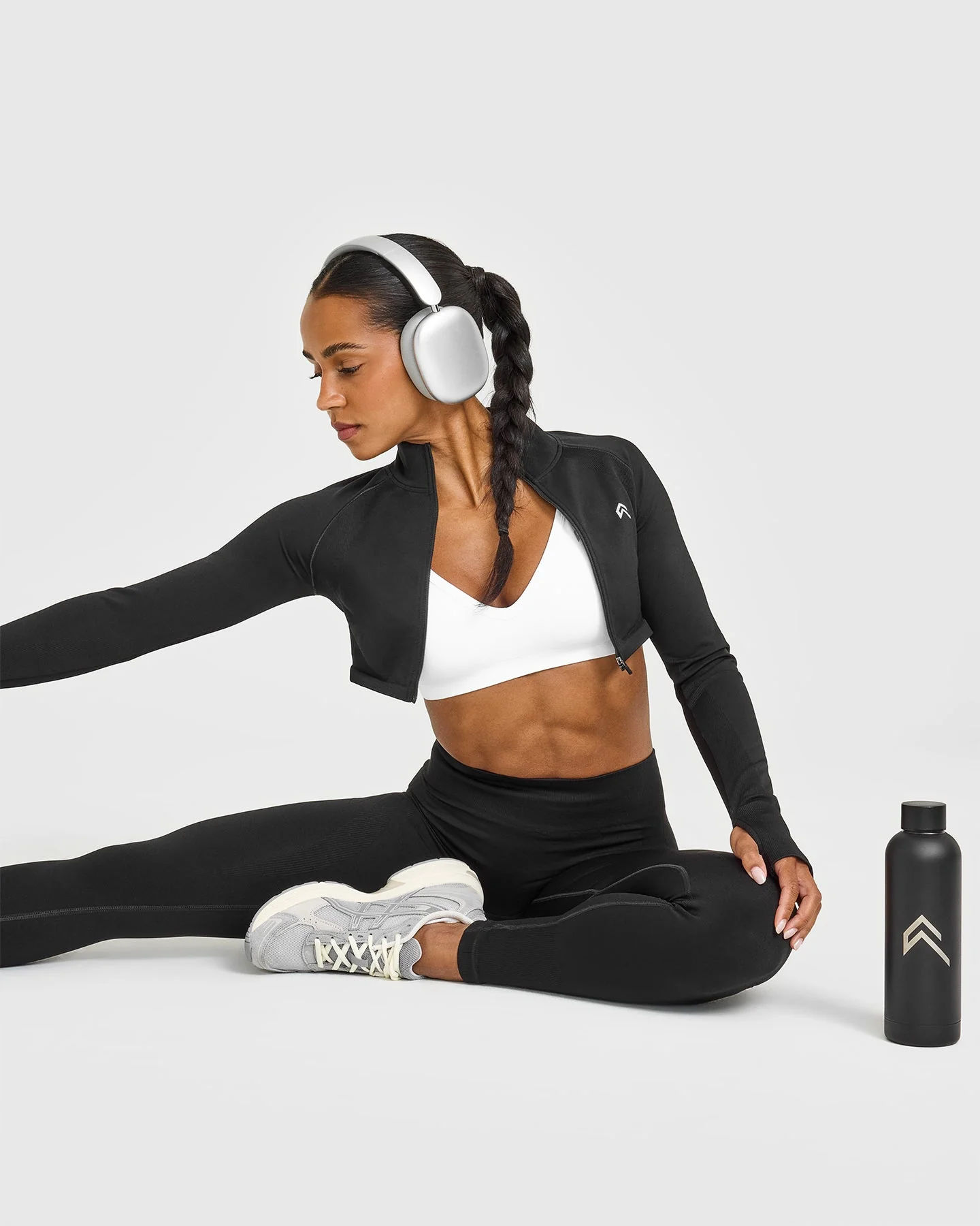 EnhanceLift™ Seamless Strappy Sports Bra | White - Image 6