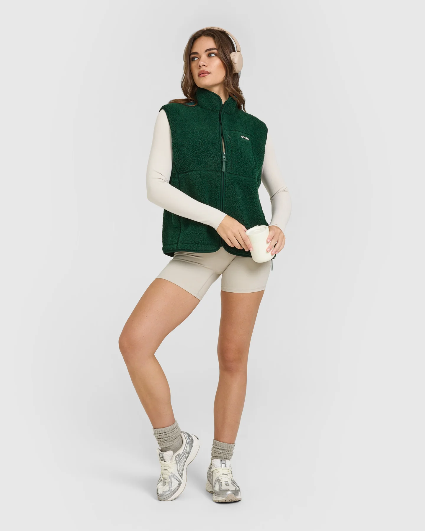 Fleece Gilet with Chest Pocket | Racing Green - Image 3