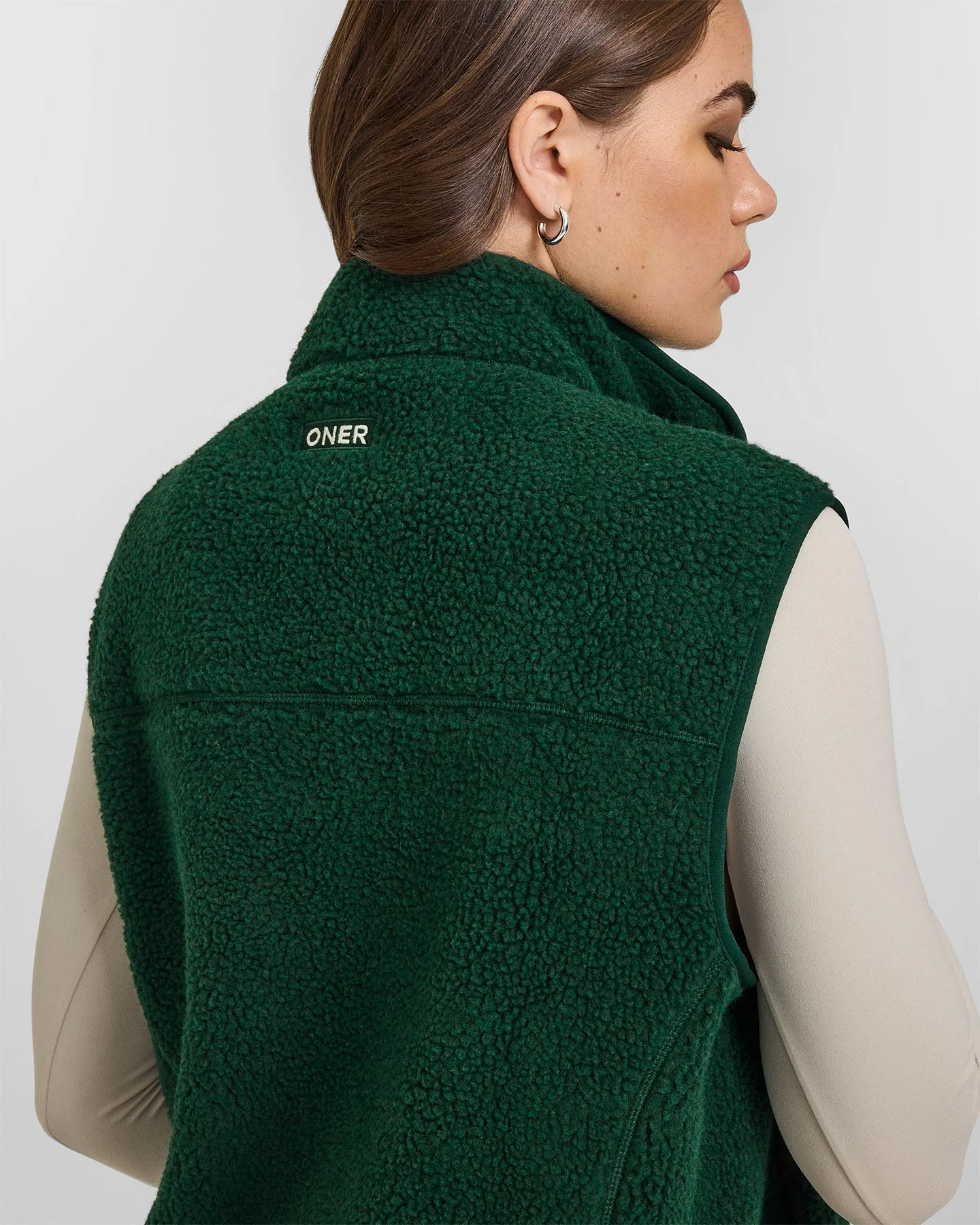 Fleece Gilet with Chest Pocket | Racing Green - Image 4