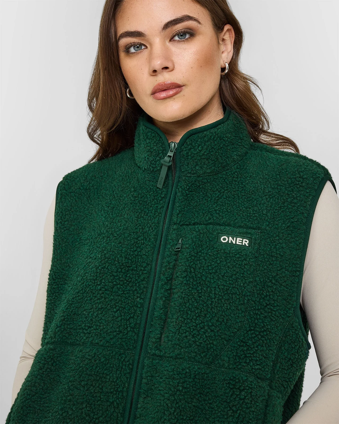 Fleece Gilet with Chest Pocket | Racing Green - Image 5