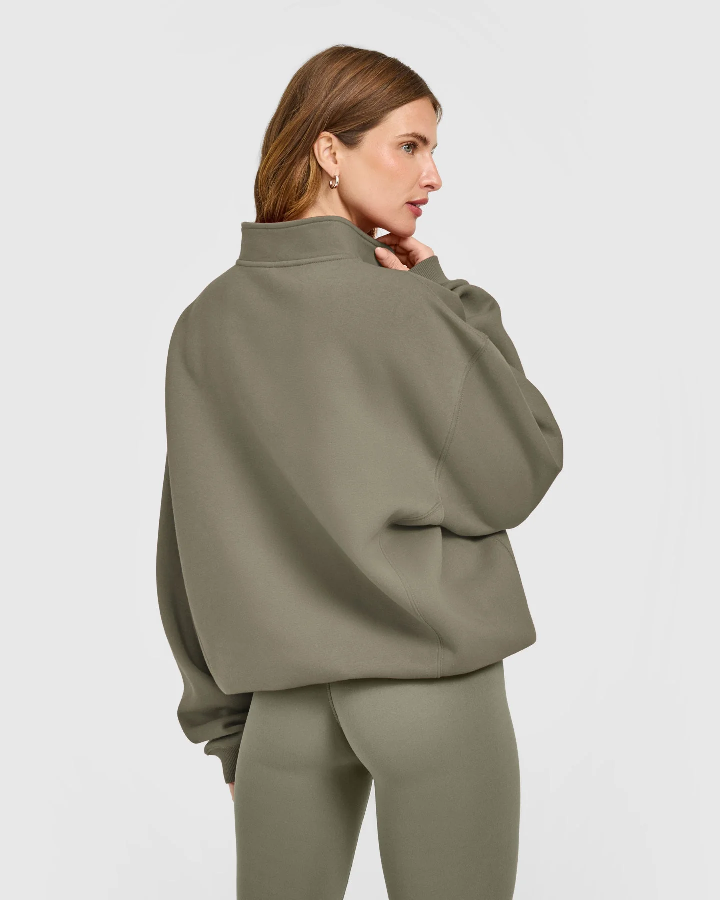 Foundations 1/4 Zip Sweatshirt | Alpine Green - Image 4