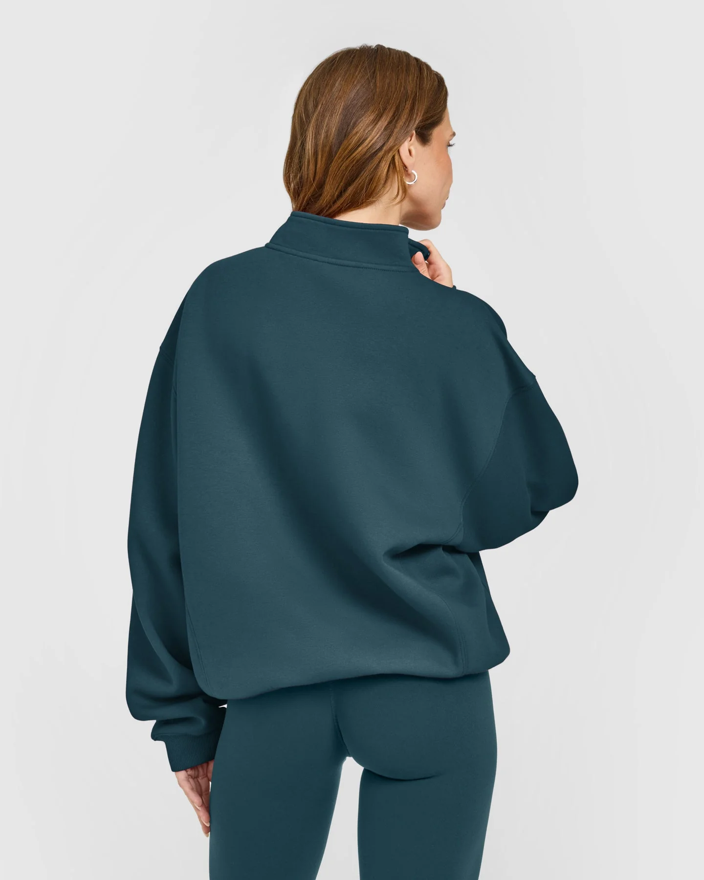 Foundations 1/4 Zip Sweatshirt | Oil Blue - Image 2