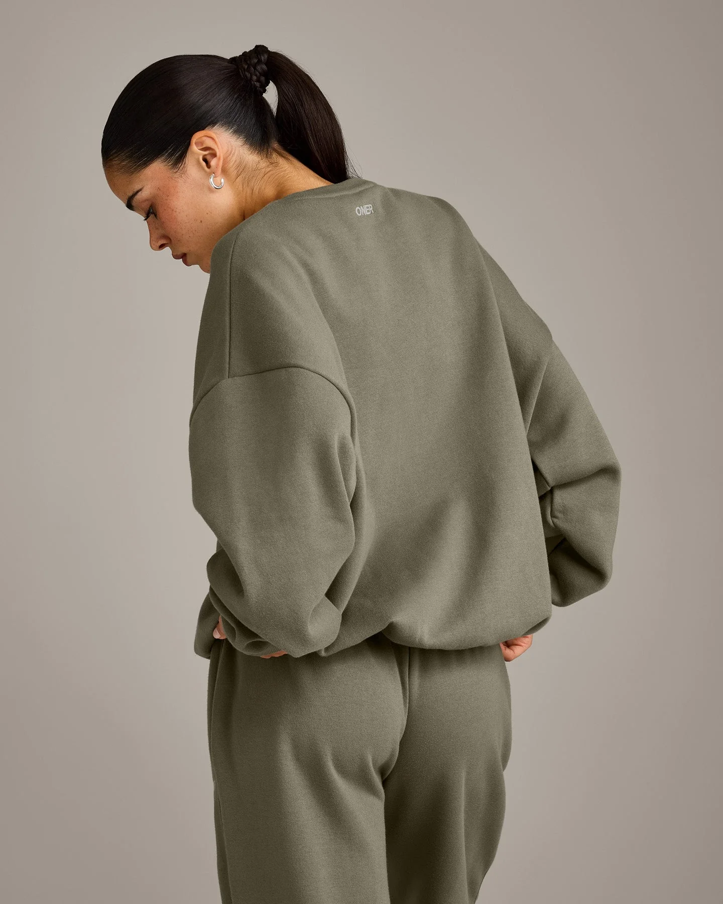 Foundations All Season Crew Neck Sweatshirt | Alpine Green - Image 4